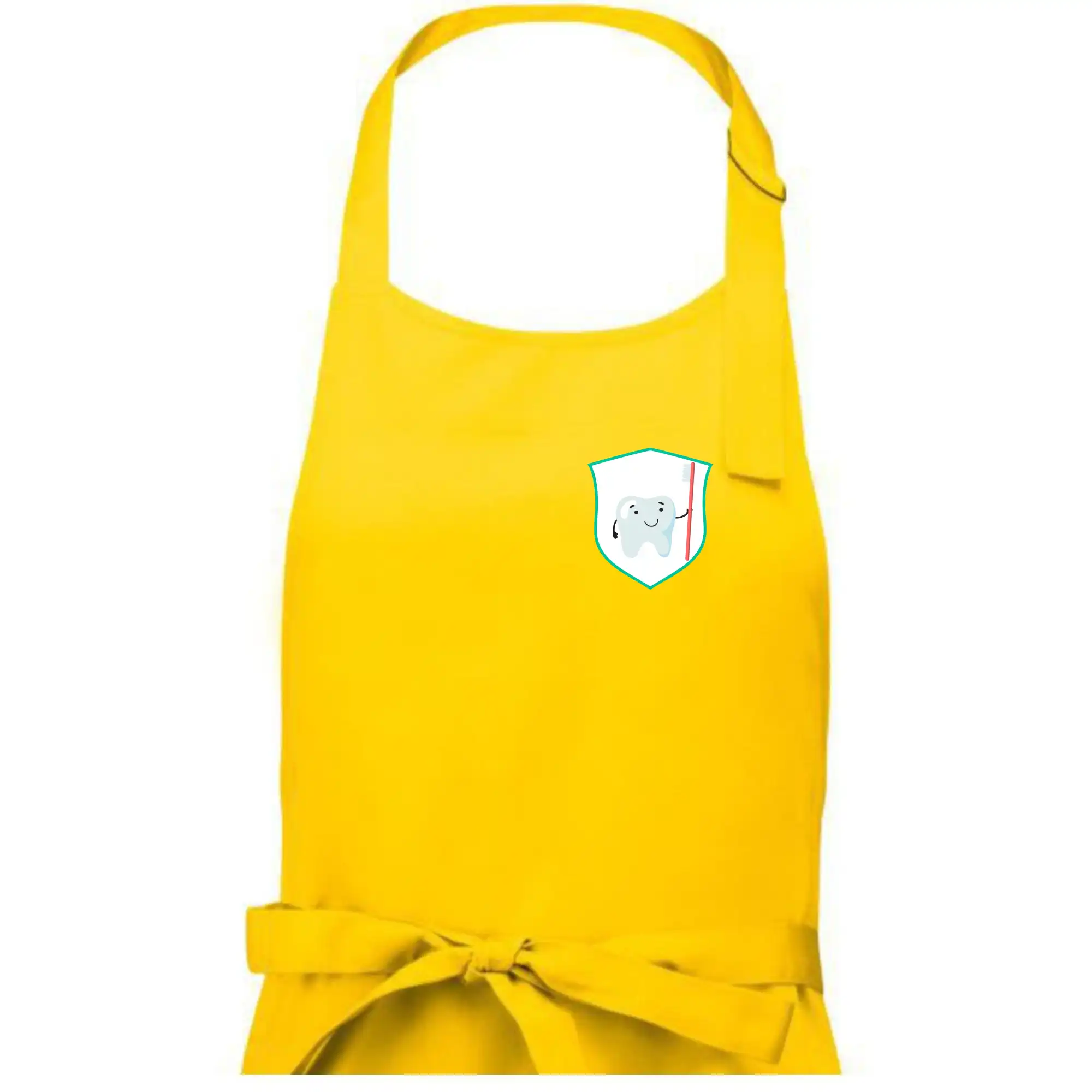 Zoubek na prsu - zubní kartáček