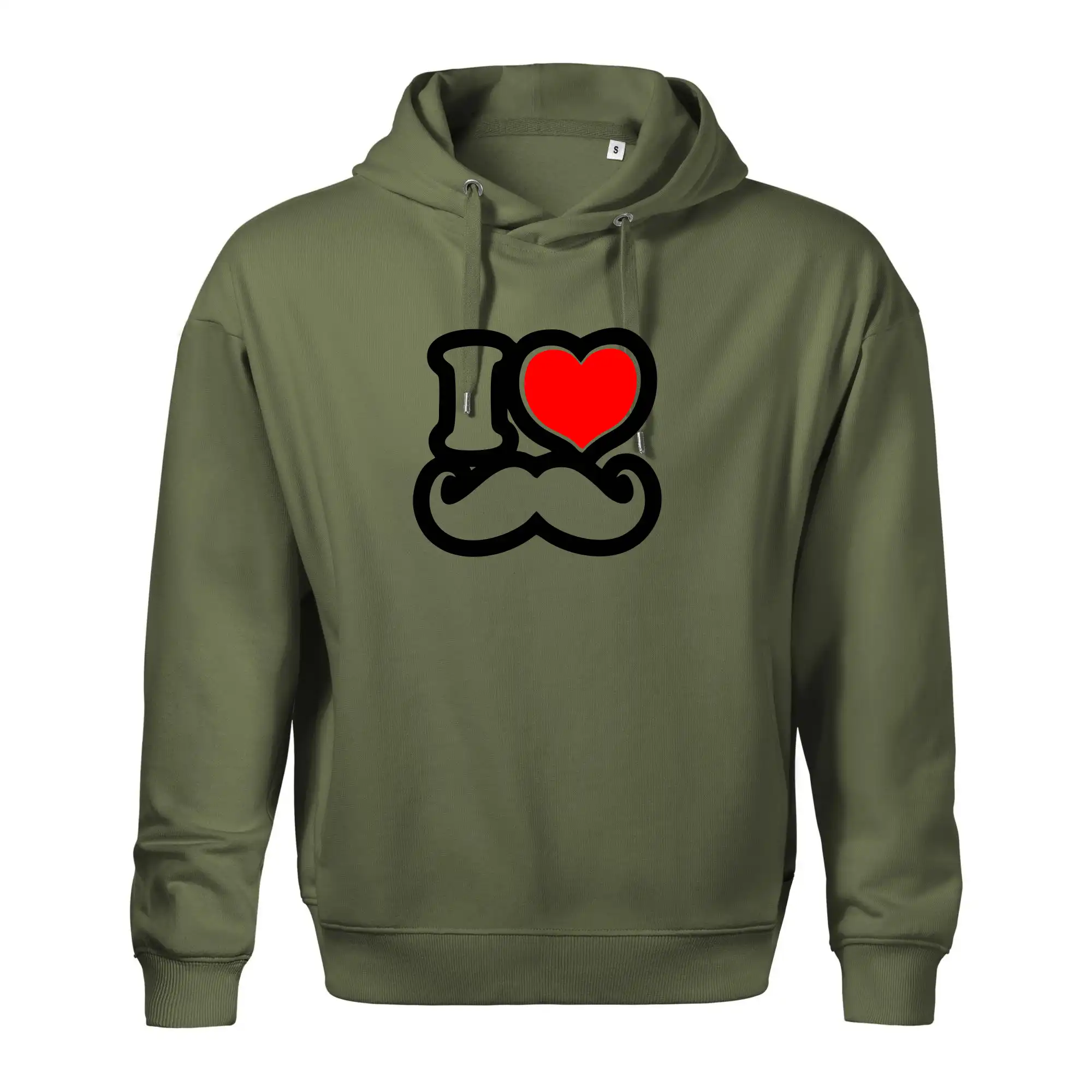 i love mustache - obrys