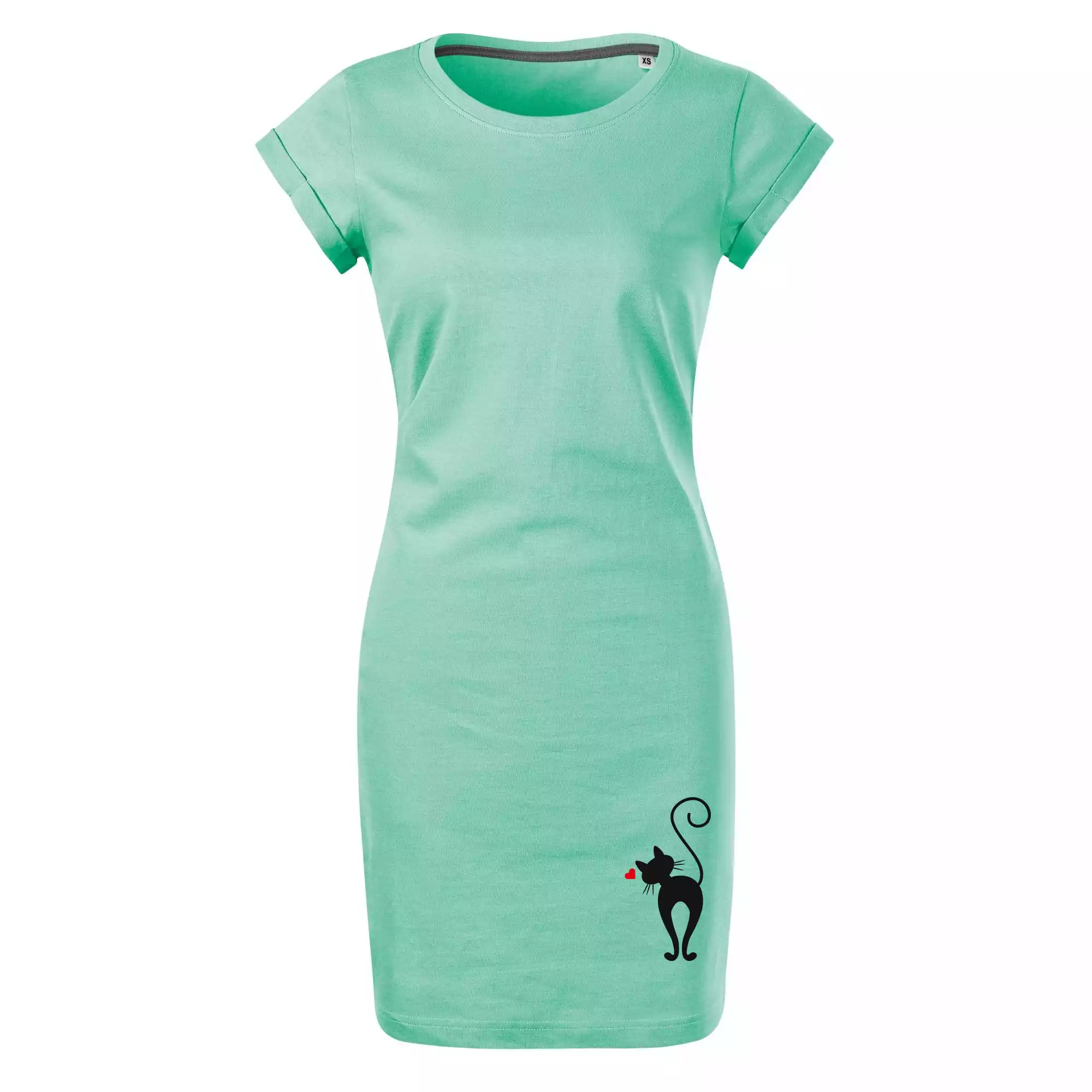 Zamilovaná kočka zezadu