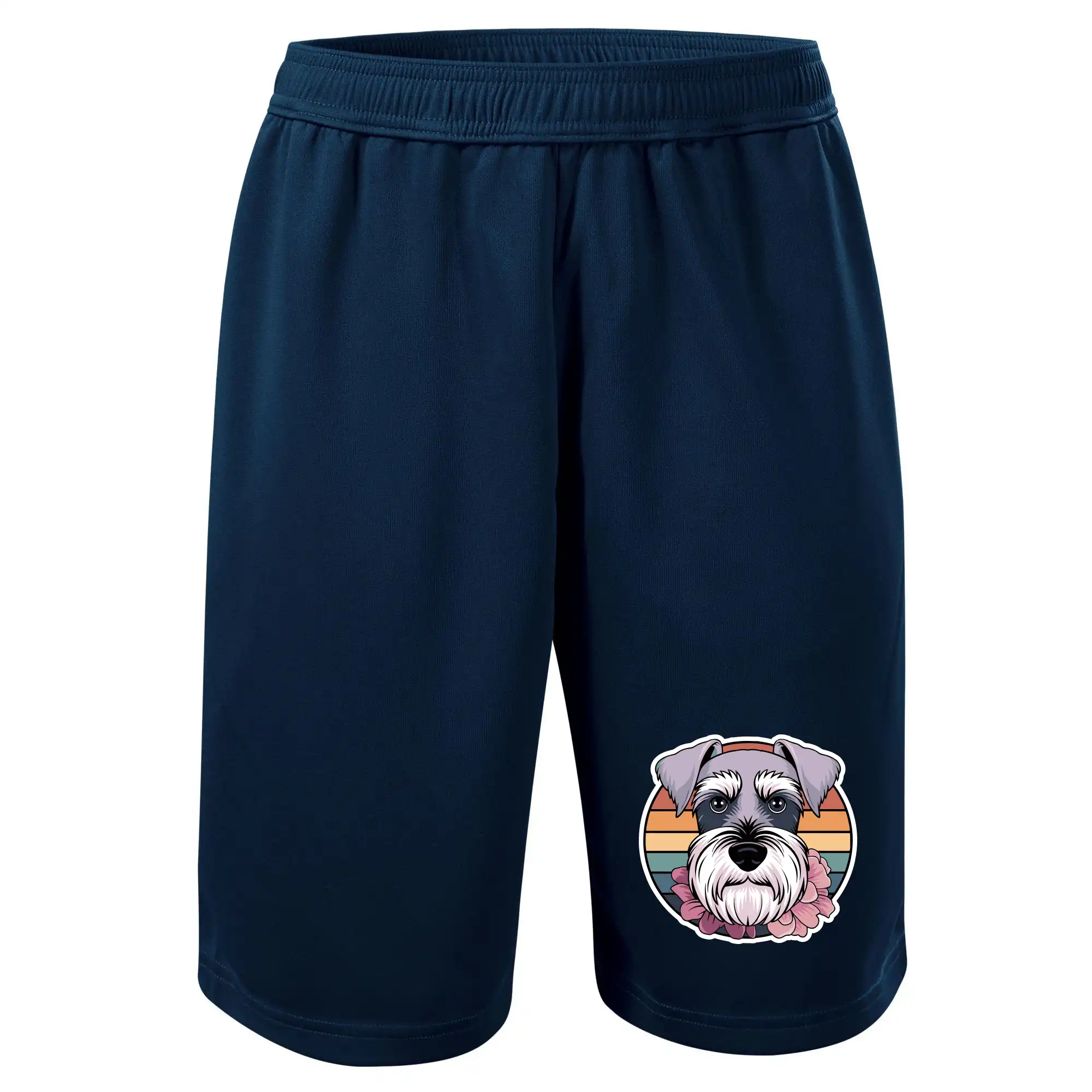 Knírač - fenka a květiny