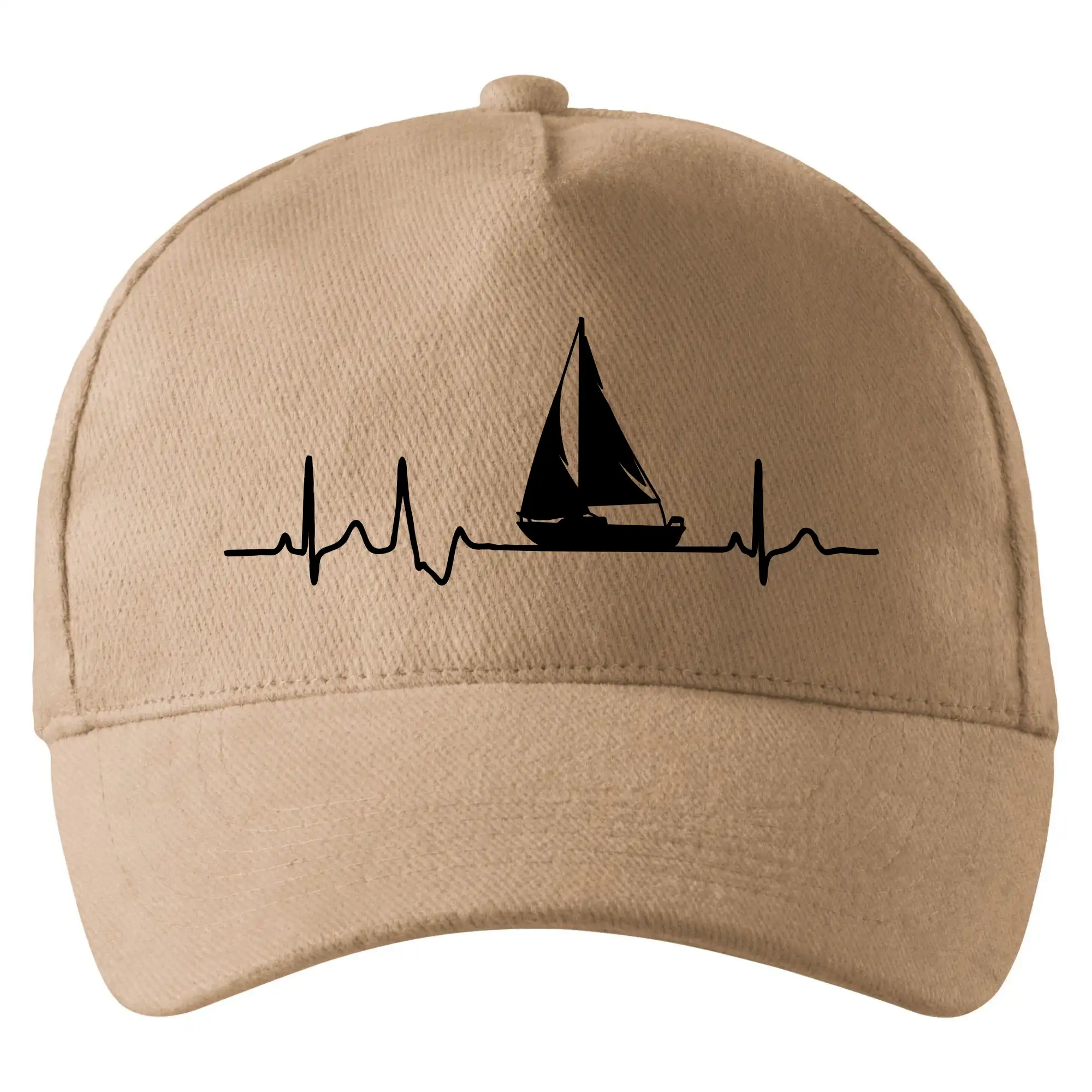 Vodácke tričká - EKG plachetnica - Šiltovka so zahnutým šiltom a mosaznou sponou