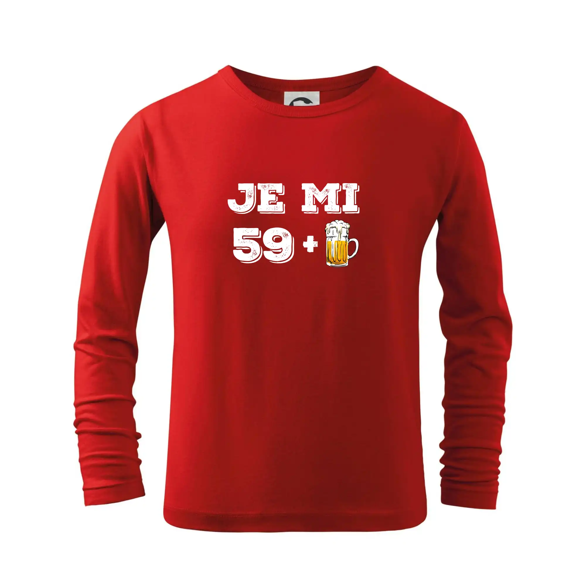 Tričko k 60. narodeninám - Je mi 60 pivo - Tričko detské Long Sleeve