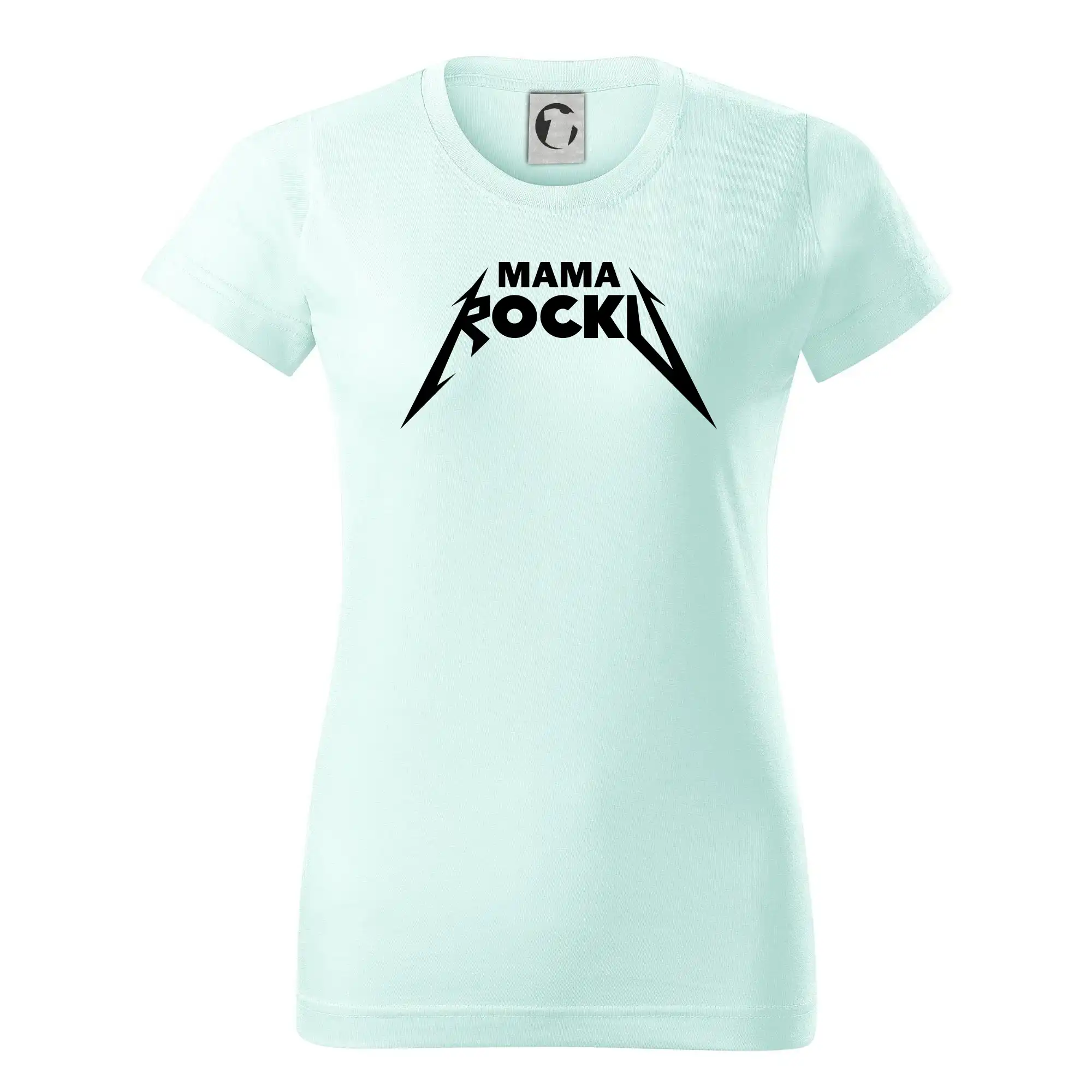 Mama rocku metal SK - Dámske tričko basic - ľahko voľnejšie a dlhšie