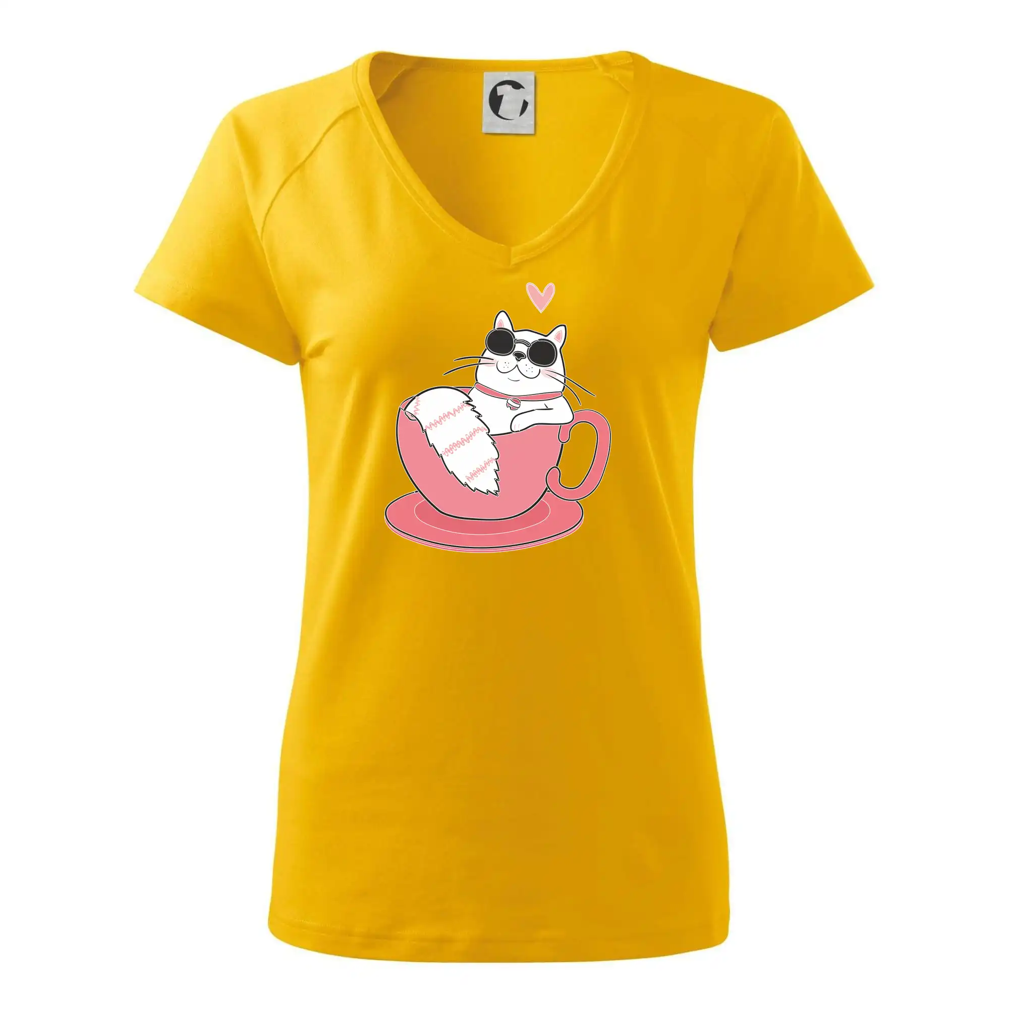 Hustá kočka v hrníčku