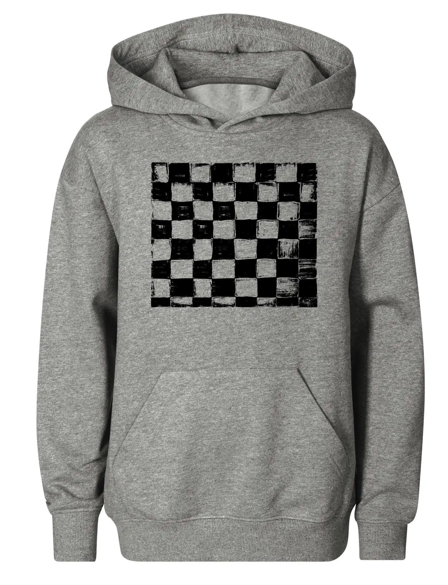 Šachovnica čierna kreslená