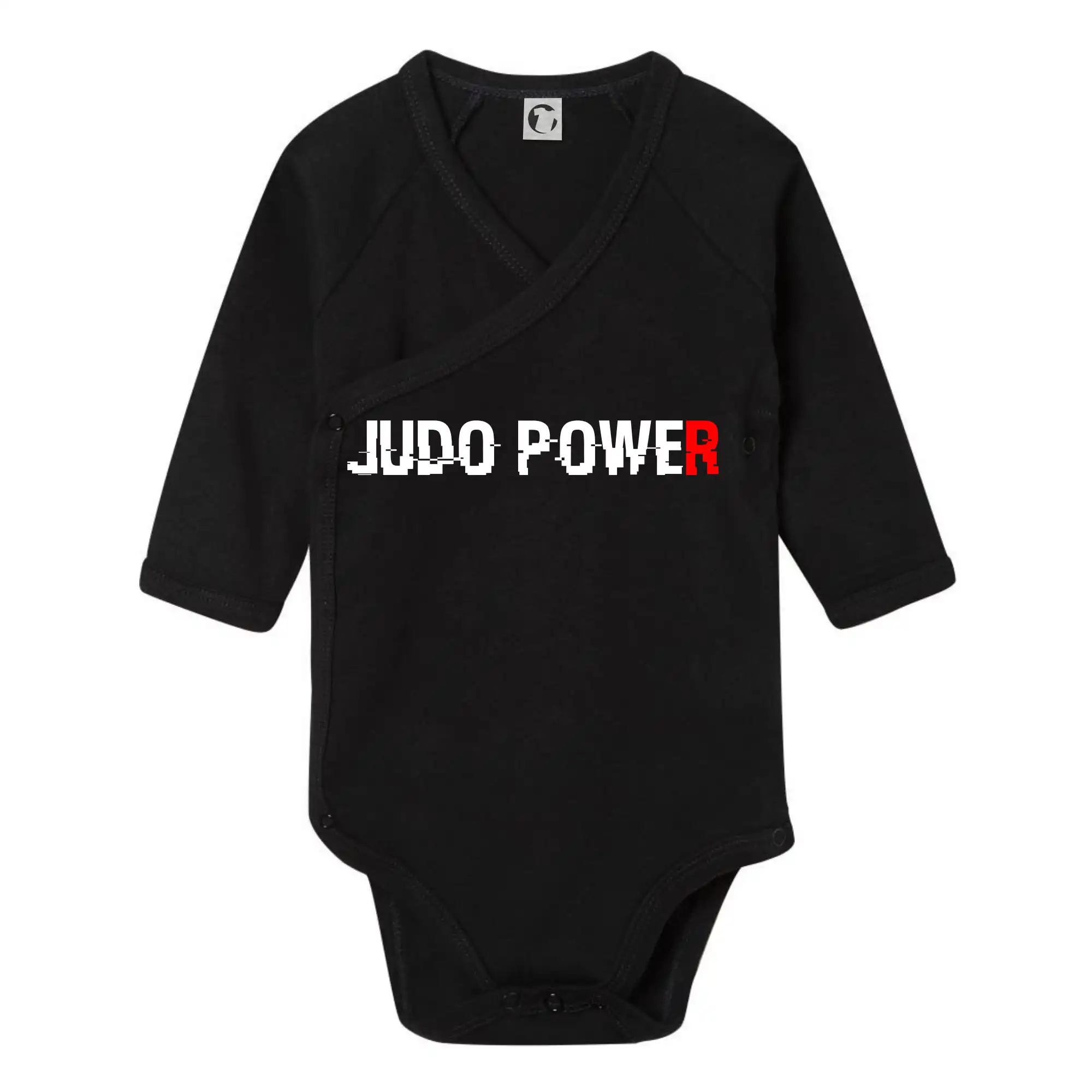 Tričká Judo - Judo power - Body zavinovacie s dlhým rukávom