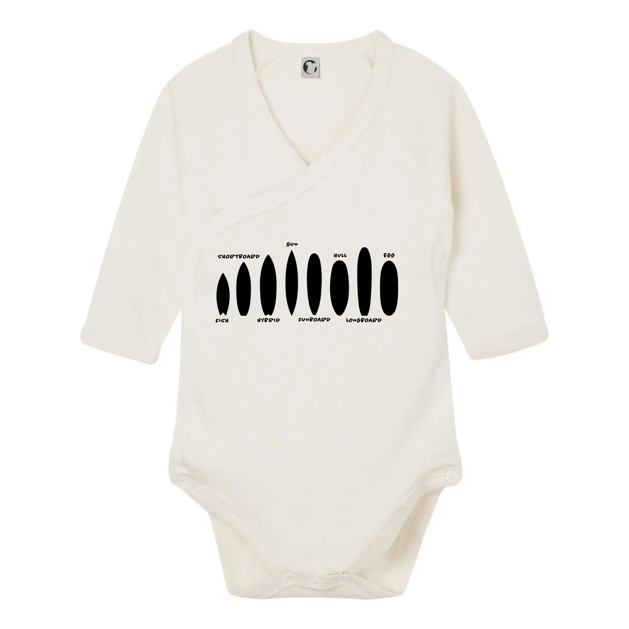 Surferske tričká - Typy surfů - Body zavinovacie s dlhým rukávom