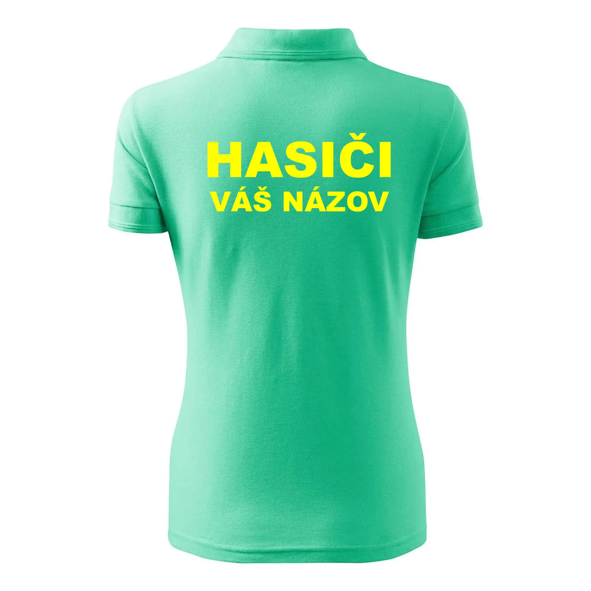 Hasiči - žltý nápis - váš názov zboru