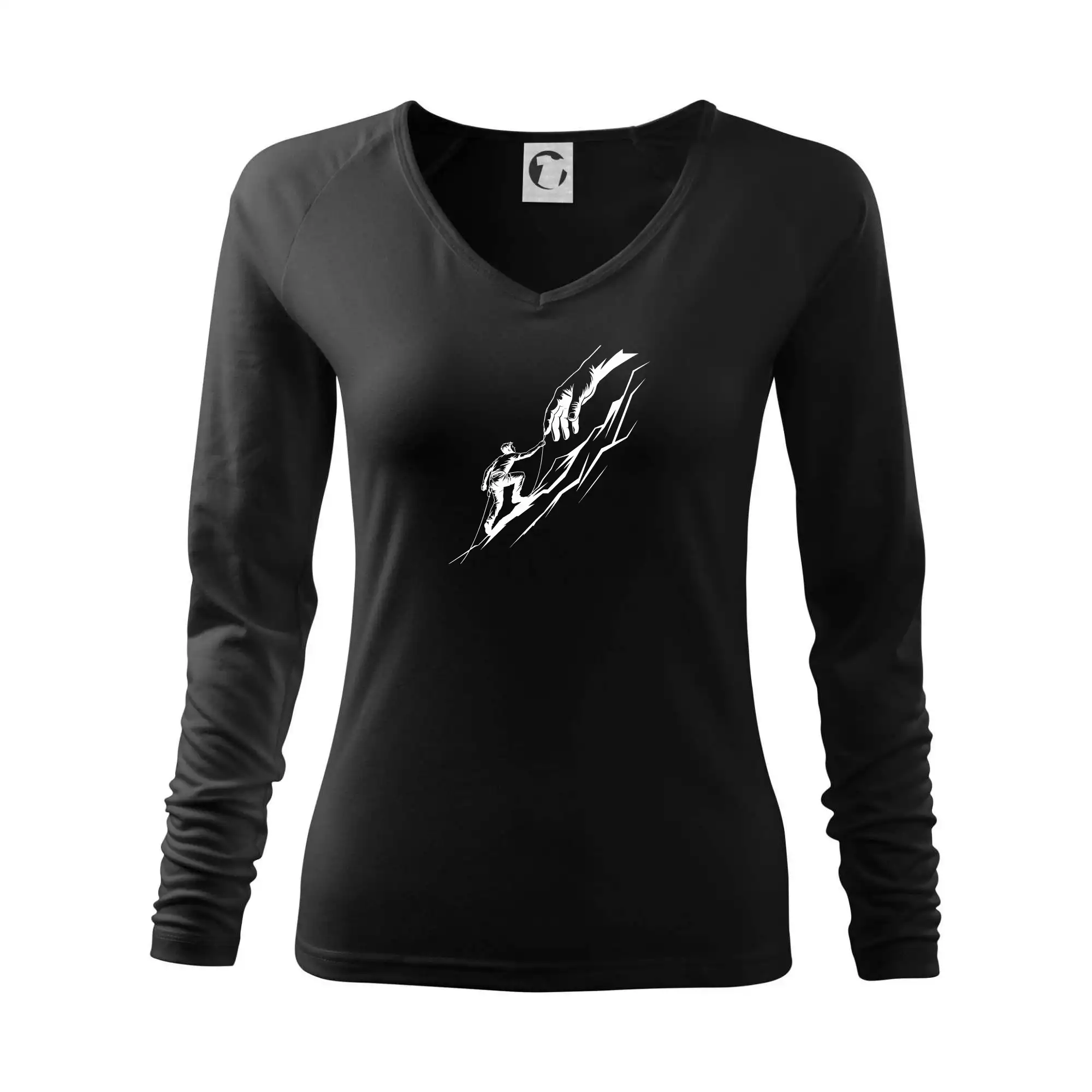 Horolezec ruka - kresba