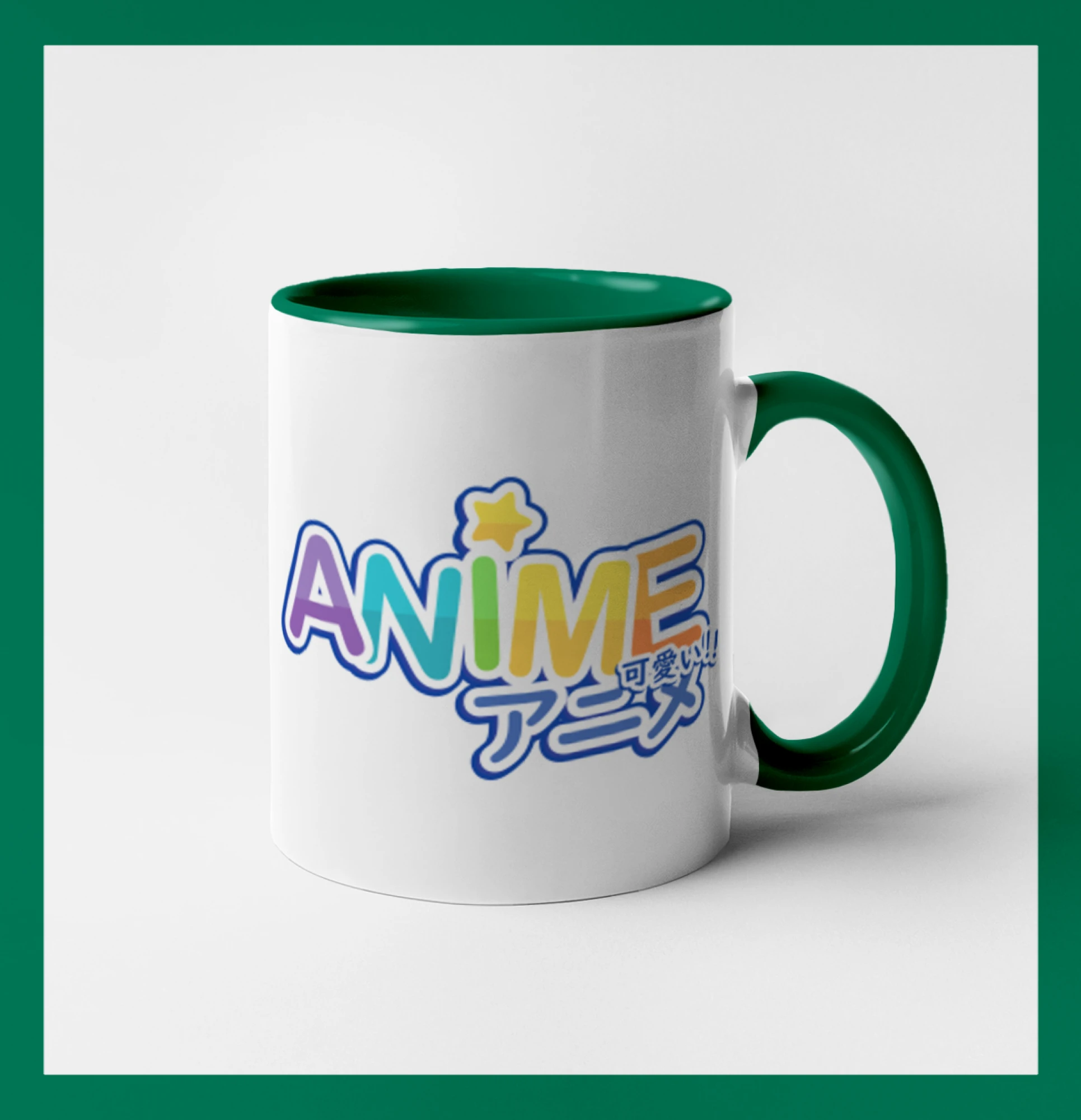 Anime nápis duhový