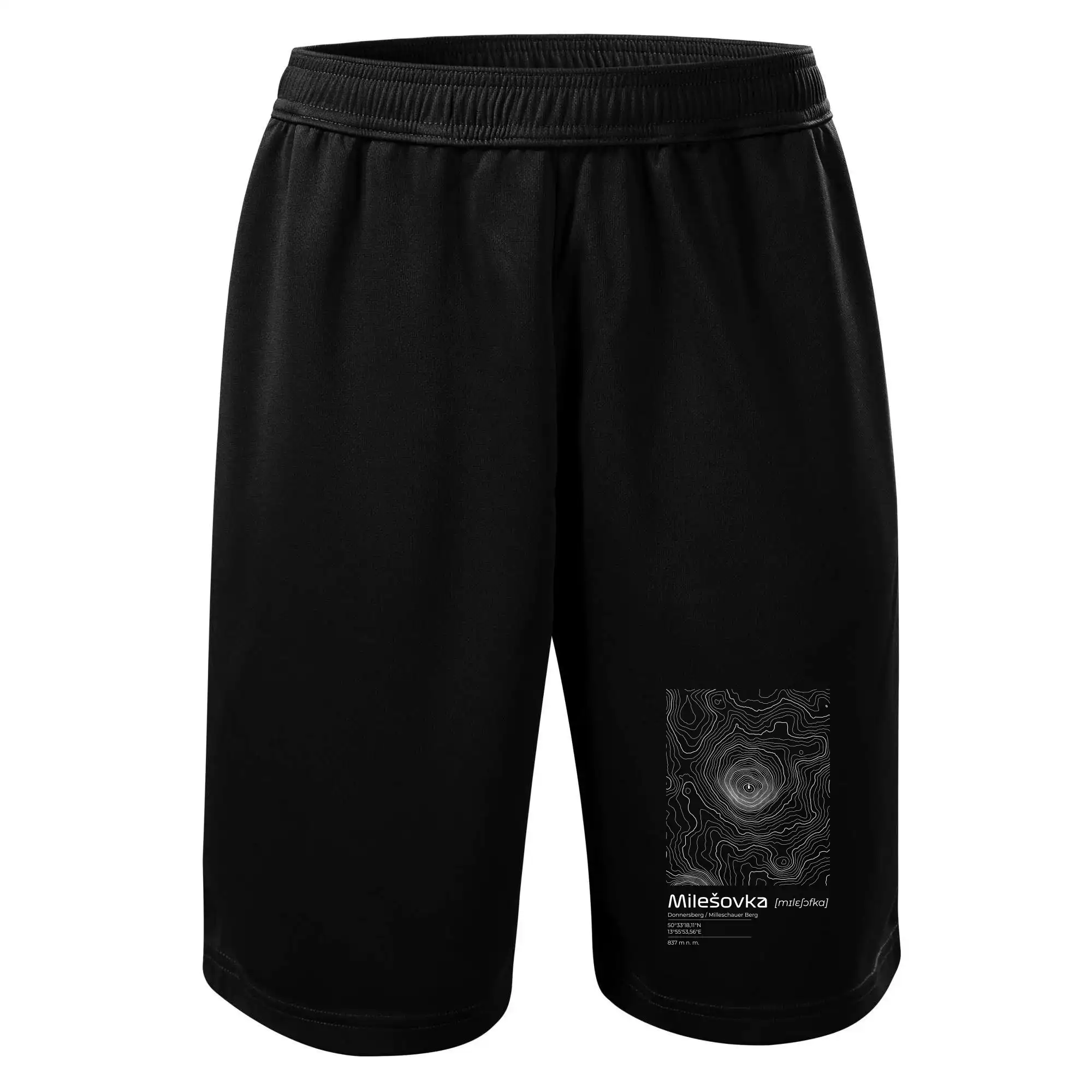 Milešovka - vrstevnice v obdélníku