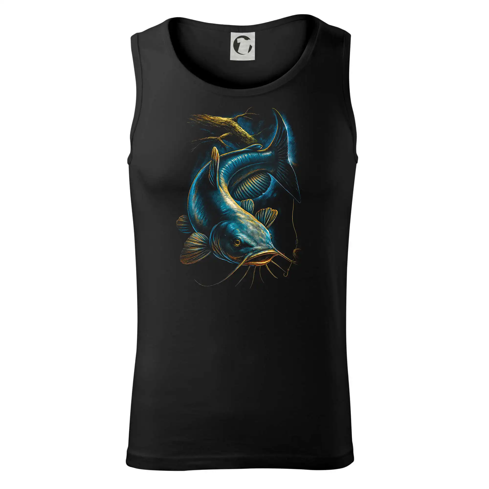 Obrázek sumec a kus stromu