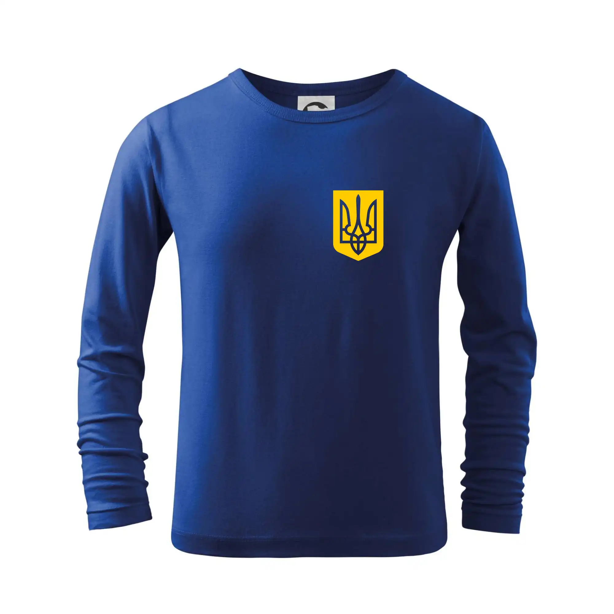 Tričká s vlajkou ukrajiny - Ukrajina - Žltý znak na prsníku - Tričko detské Long Sleeve