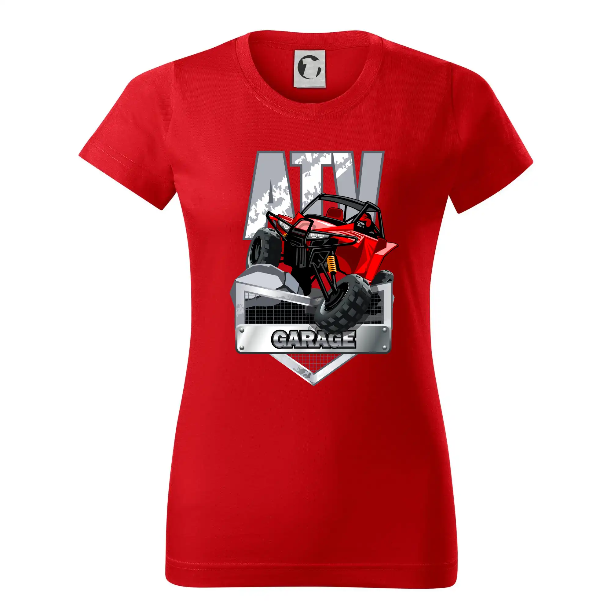 Tričko bugina - ATV garage - Dámske tričko basic - ľahko voľnejšie a dlhšie
