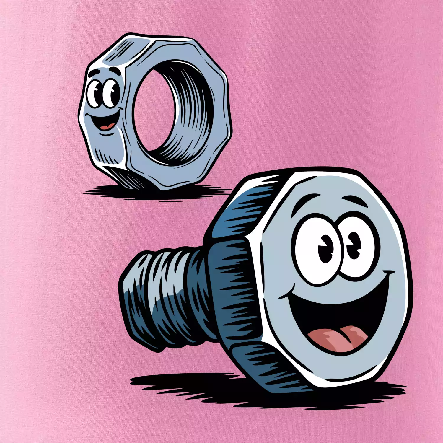 Parové triko - Šroub a matka