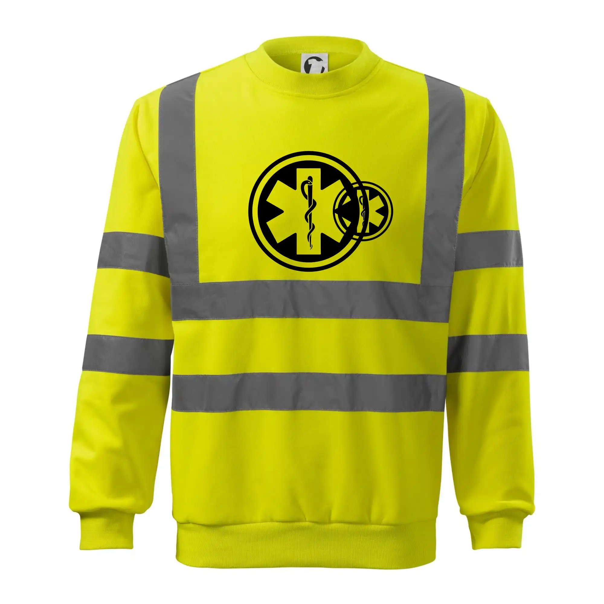 Tričká a mikiny pre záchranárov a lekárov - Kvalitné oblečenie pre zdravotníkov - Rescue logo samostatné guľaté - Reflexná mikina