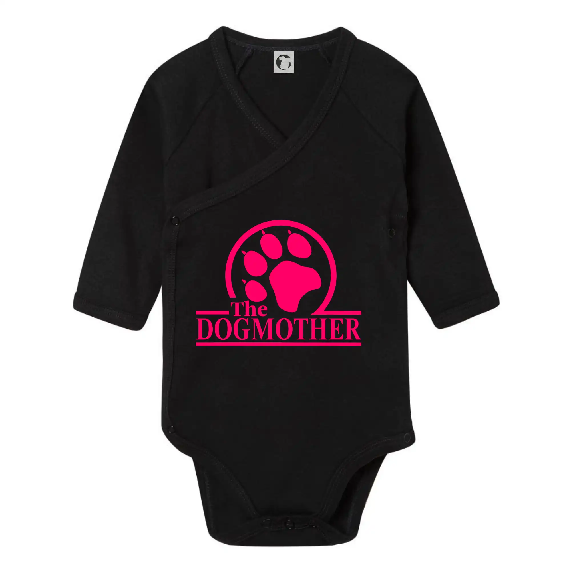 Ostatné psie plemená - Dogmother - Body zavinovacie s dlhým rukávom