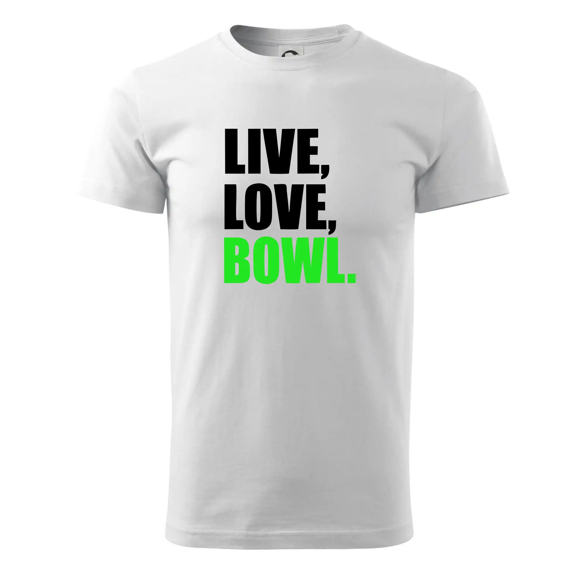 Tričká Bowling - Live, Love, Bowl - Klasické pánske tričko vyššej gramáže