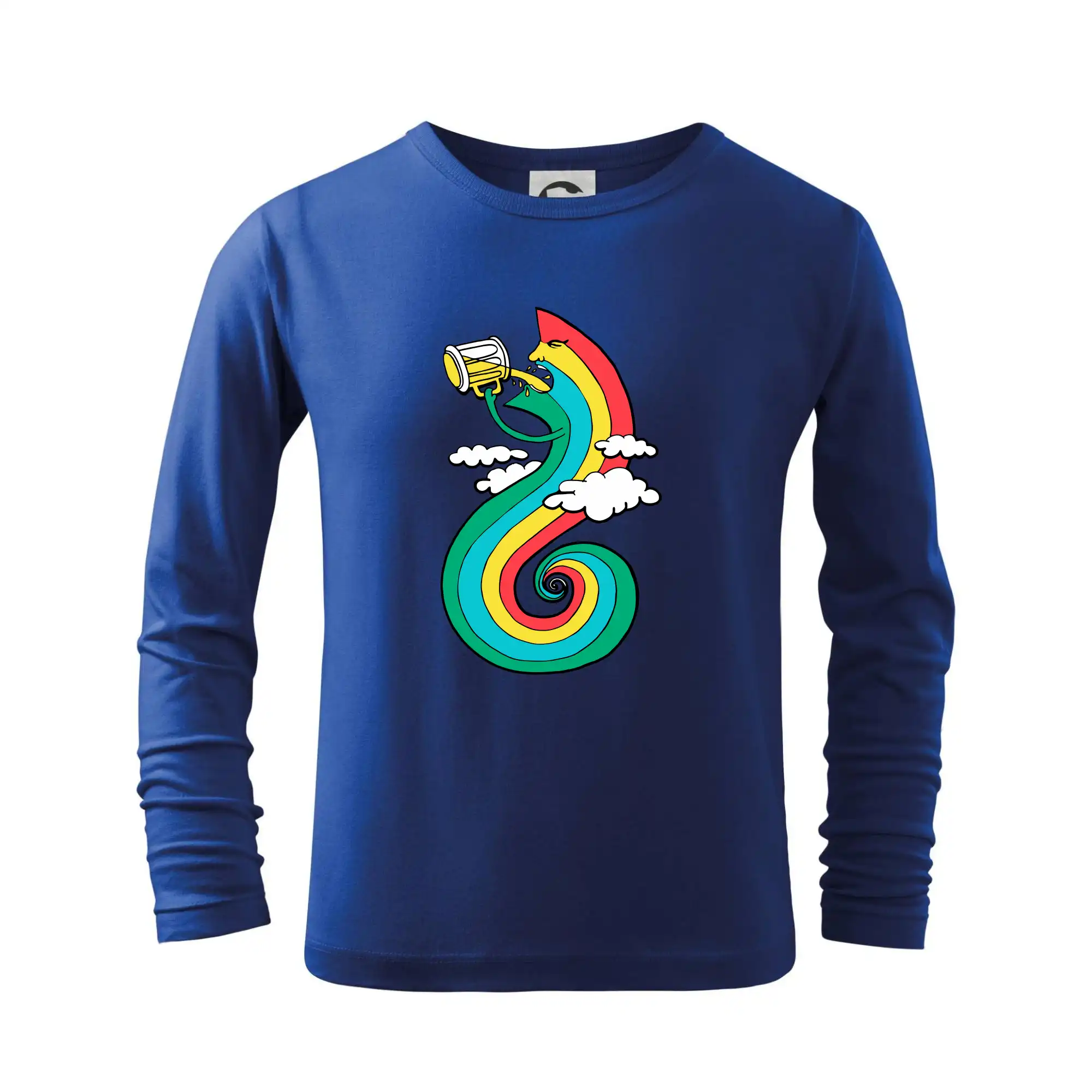 Vtipná tričká s motívmi pitie - ostatné - Pijem ako dúha (Pecka design) - Tričko detské Long Sleeve