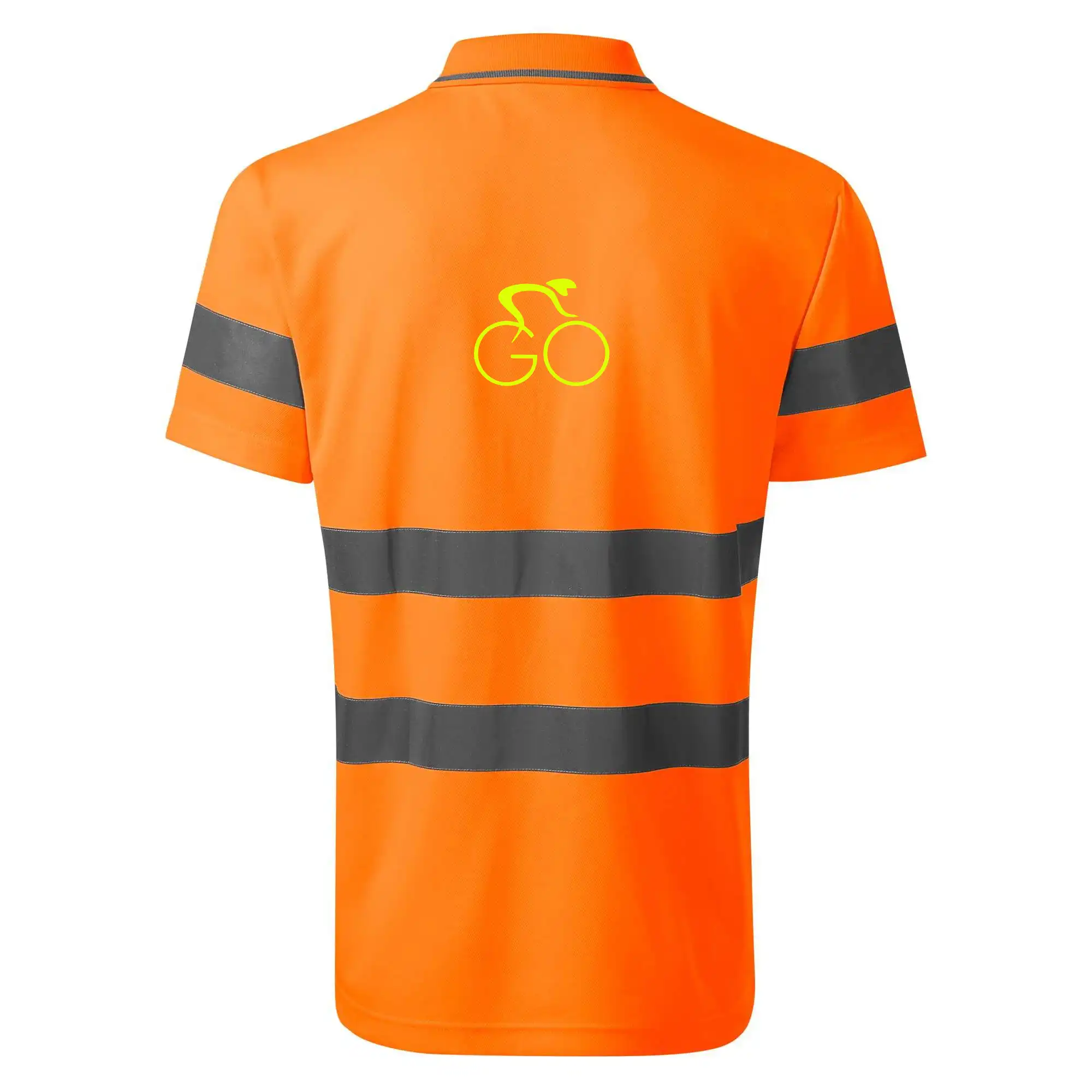 Tričko ako darček pre cyklistu - GO - Fluo cyklista malý - HV Runway 2V9 - Reflexné polokošeľa