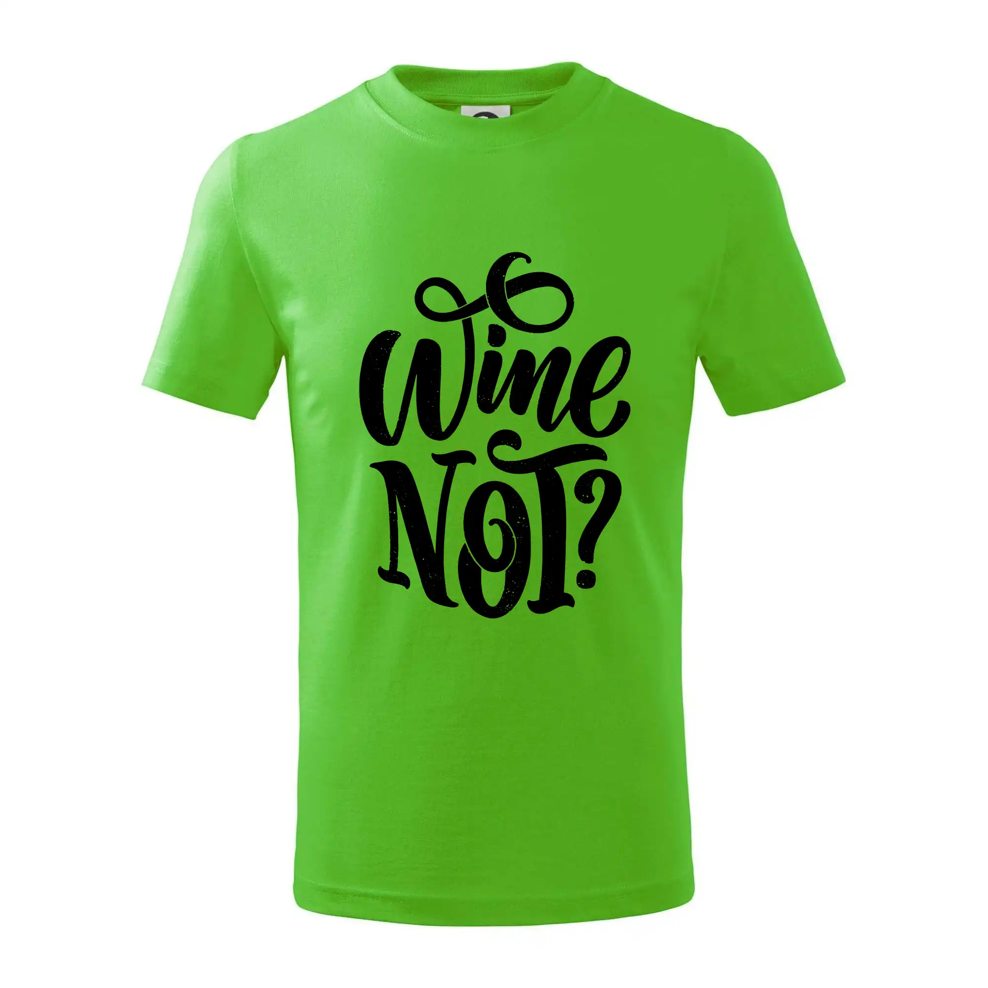 Vtipná tričká s tematikou vína - Wine not - čierna - Tričko detské bavlnené