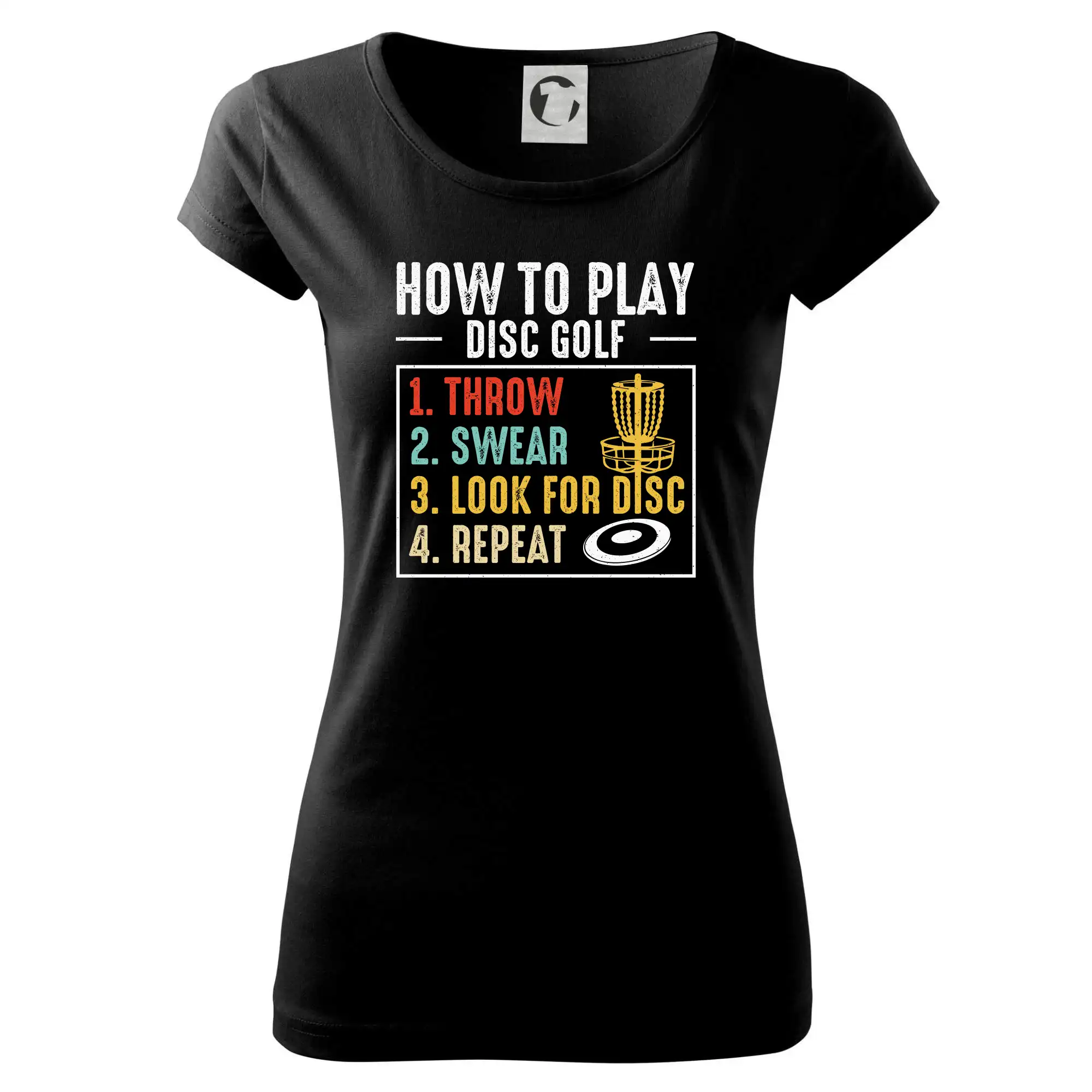 How to play disc golf - Dámske tričko Pure