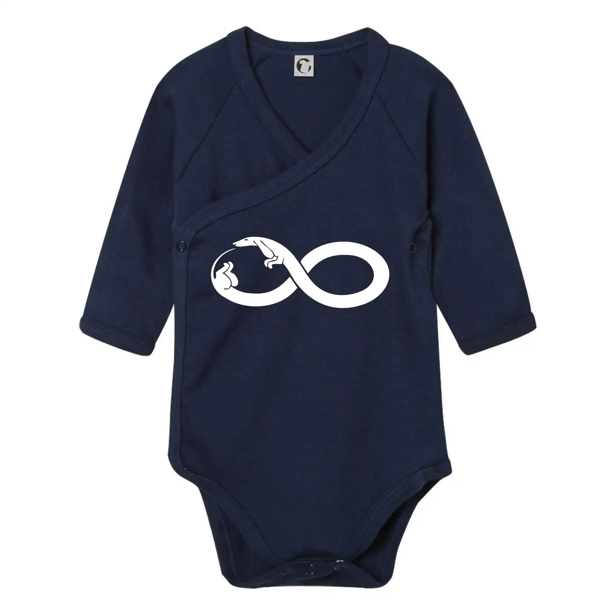 Tričká s motívom jazvečíka - Jazevčík nekonečno - Body zavinovacie s dlhým rukávom