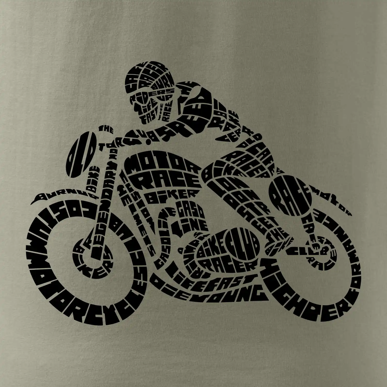 Motorkář nápisy