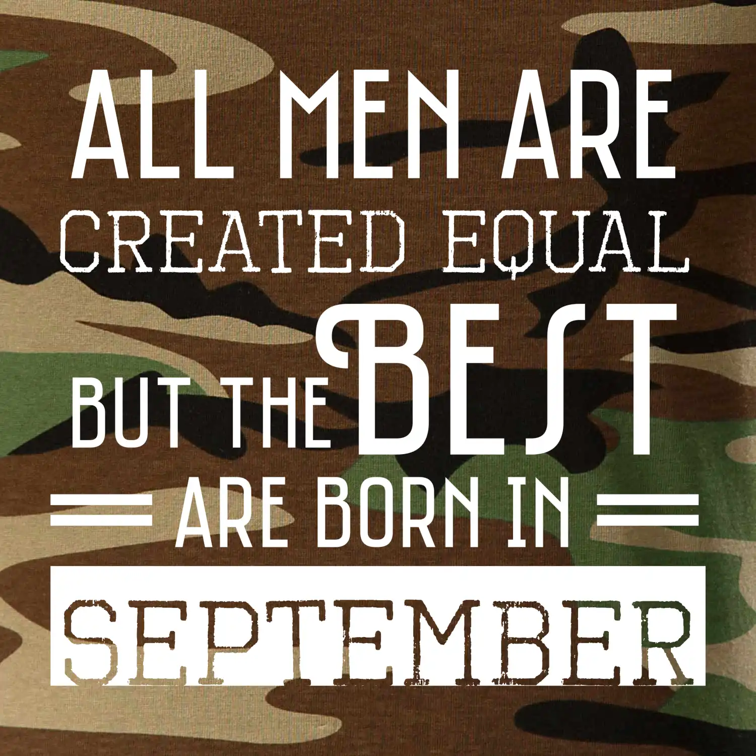 All men are created equal september