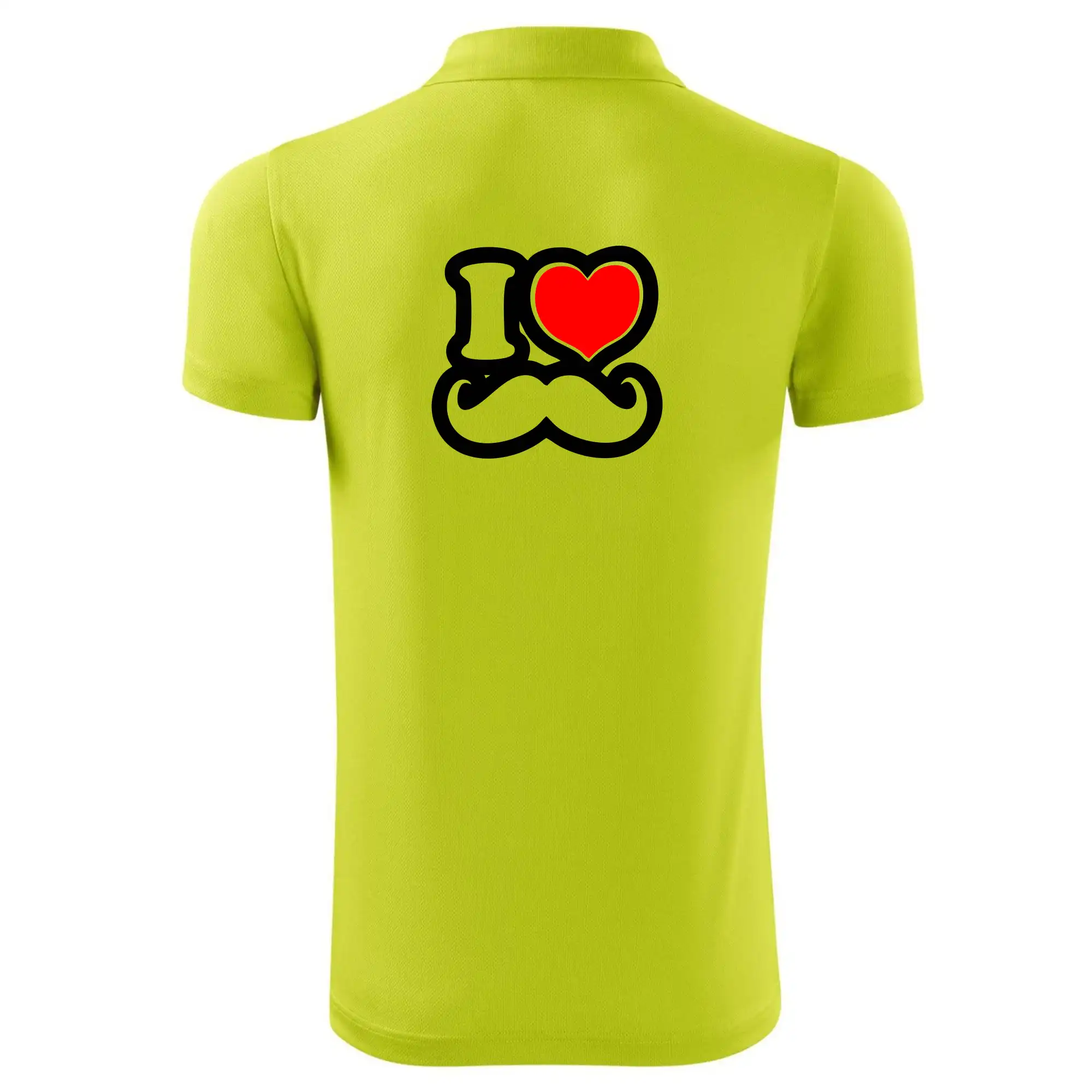 i love mustache - obrys