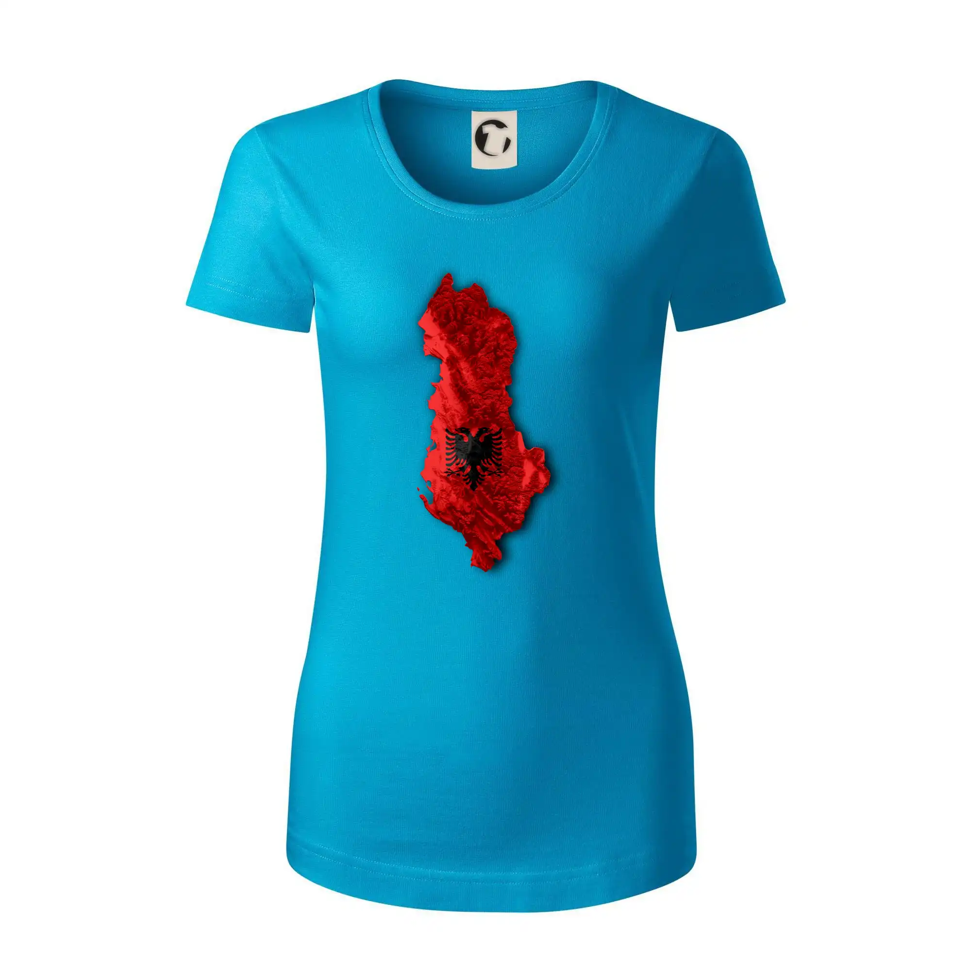 Mapa Albánie reliéf hor