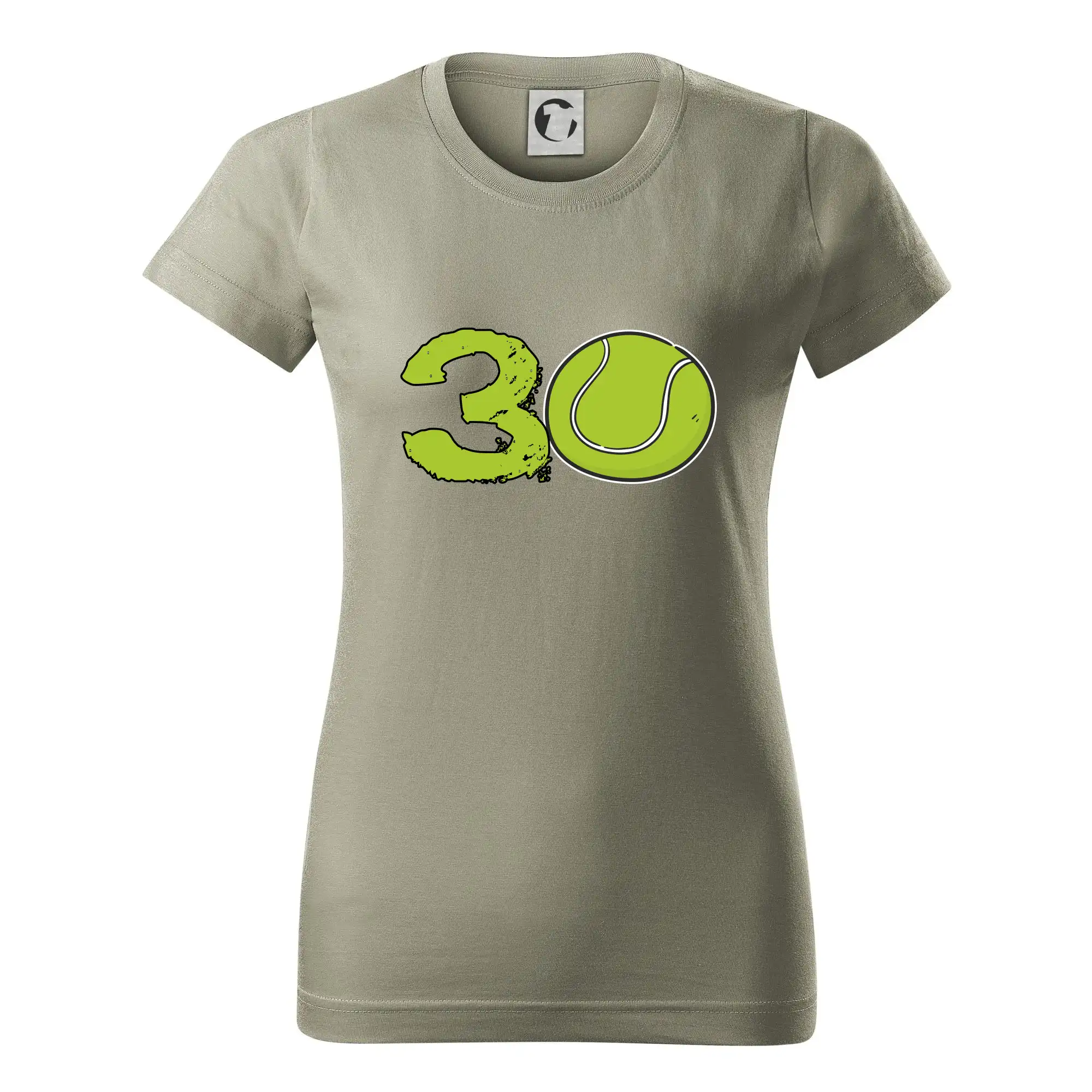 Tričká na tenis - Tenis okrúhle narodeniny 30 - Dámske tričko basic - ľahko voľnejšie a dlhšie