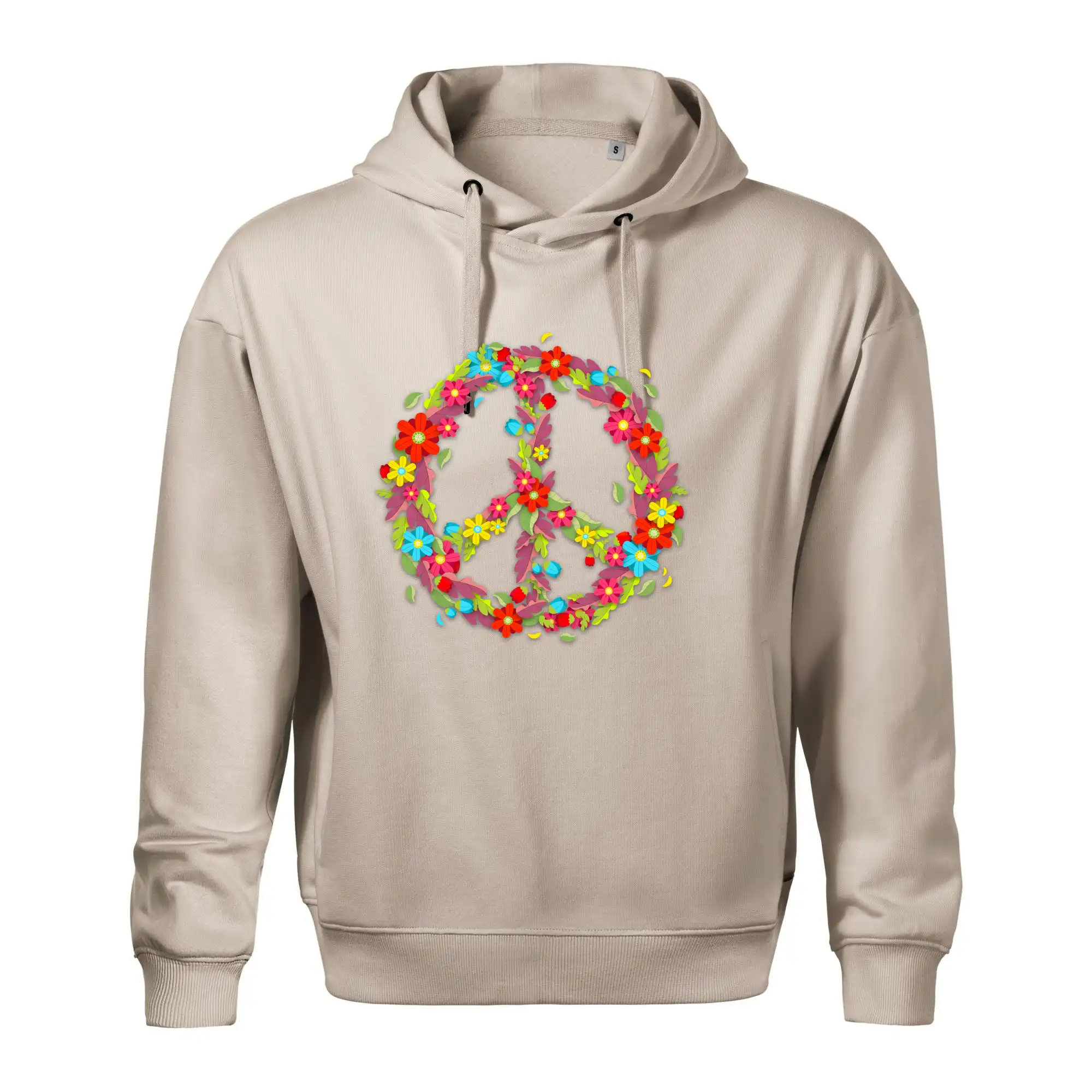 Peace symbol červené květiny