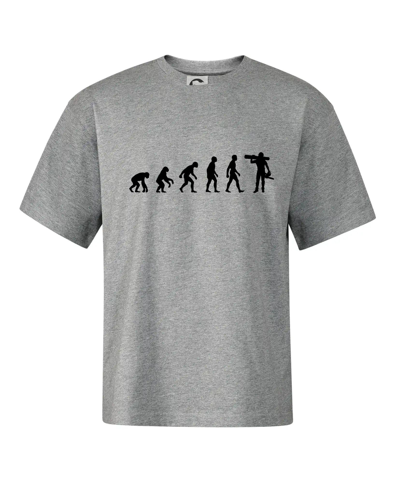 Evoluce dřevorubec - pila a kmen