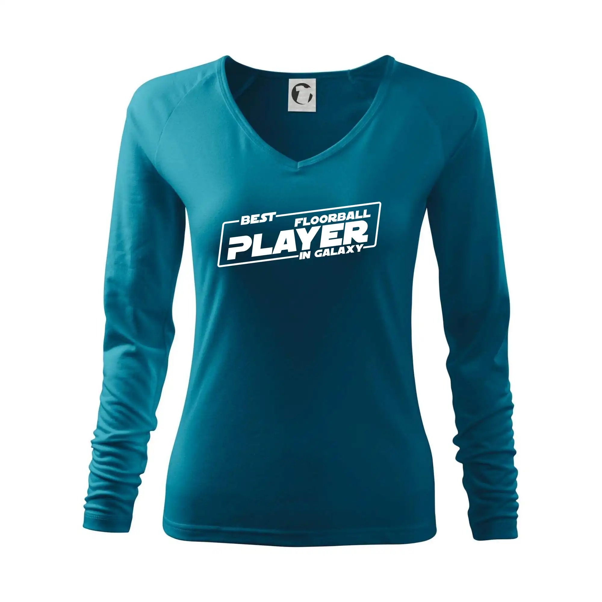 Florbalové tričká - Best floorball player in galaxy - Tričko dámske Elegance