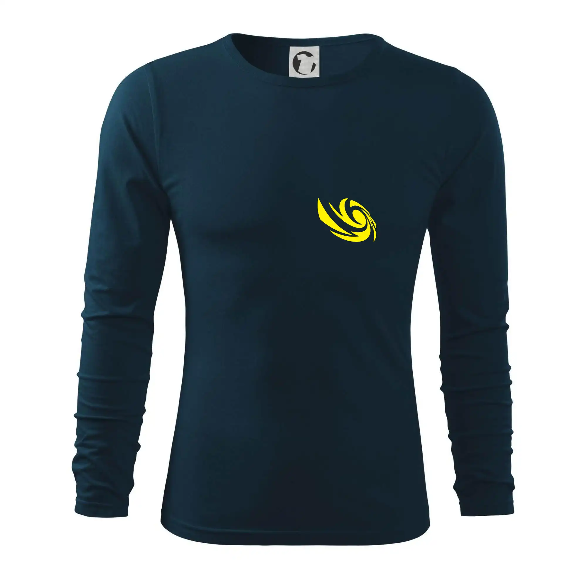 Tričká, mikiny a šiltovky pre Youtubery - Vortex logo na prsia - Tričko s dlhým rukávom FIT-T long sleeve