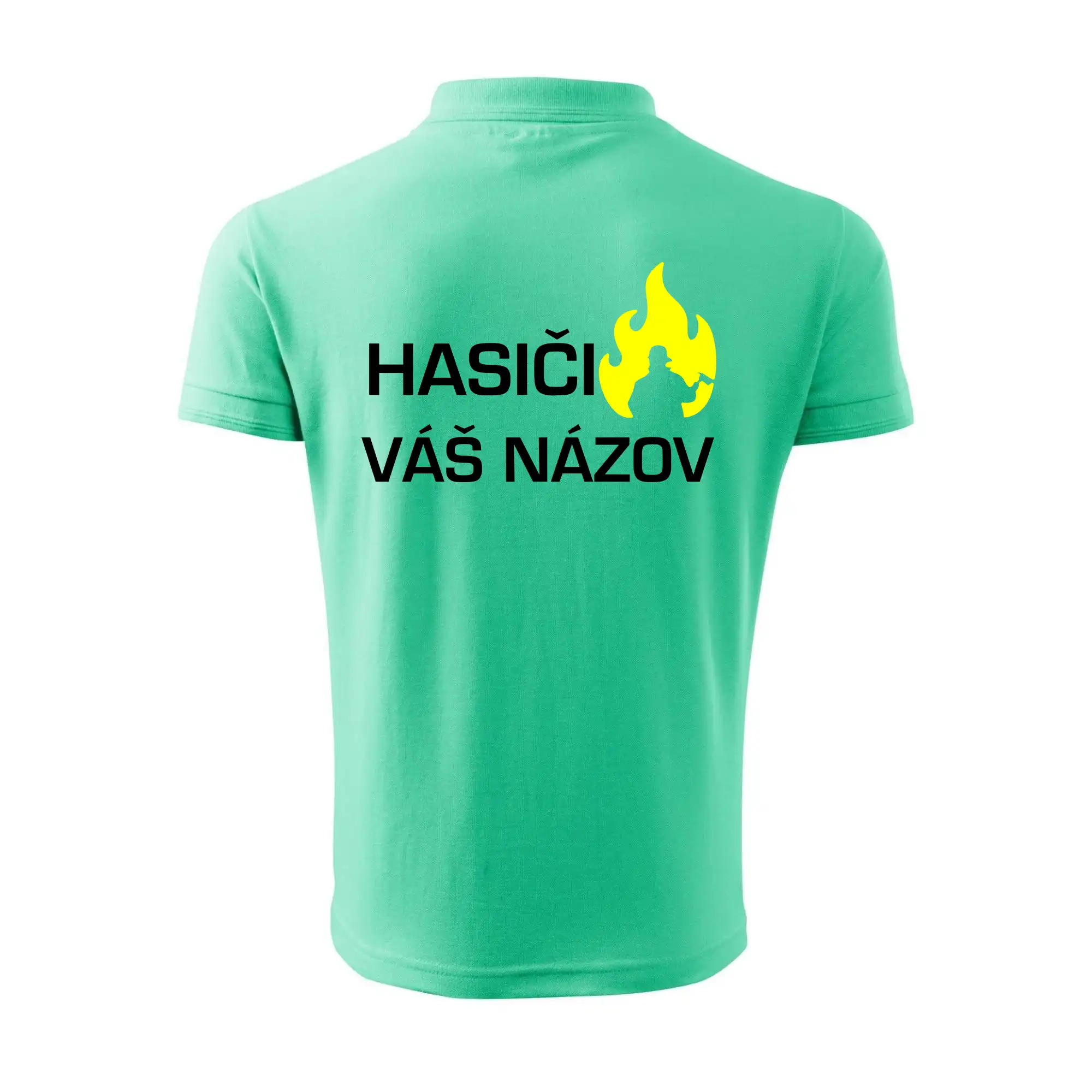 Hasiči - Váš názov - FLUO + Reflexná potlač