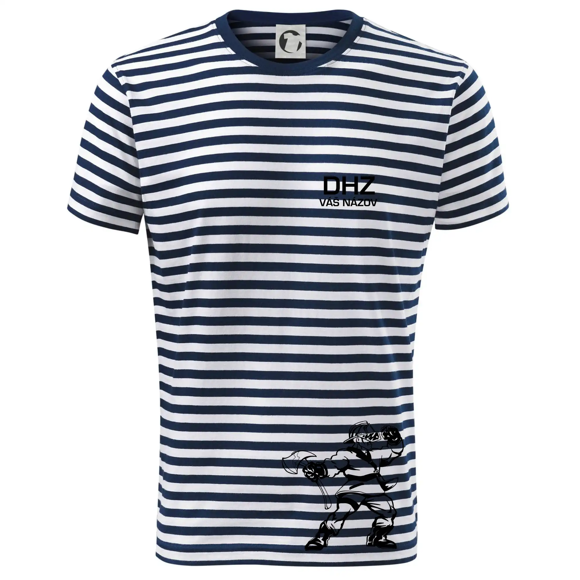 Originálne tričká pre hasičov - DHZ postava - vlastný názov - Tričko na vodu