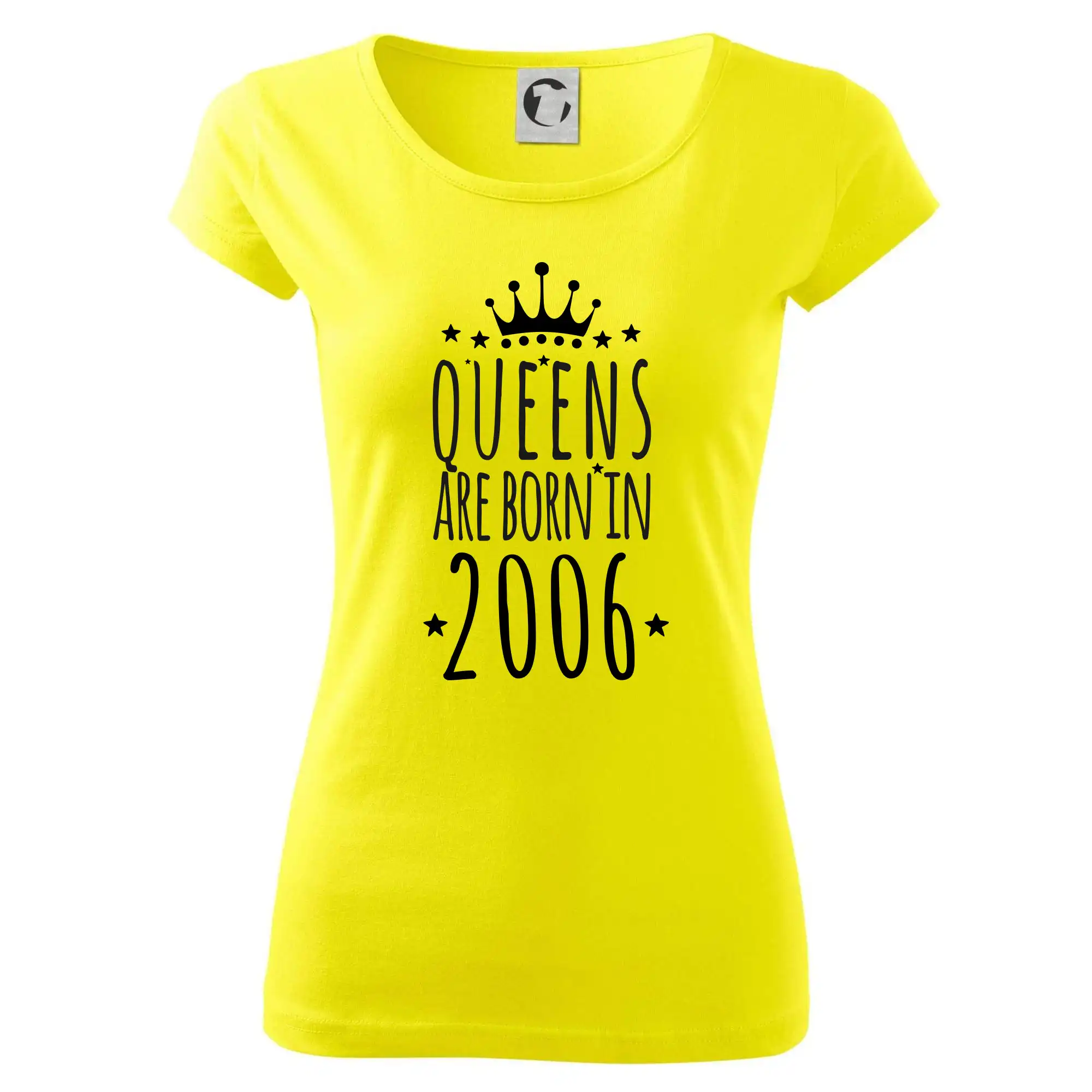 Trička s ročníkom 2006 - Queens are born in 2006 - Dámske tričko Pure
