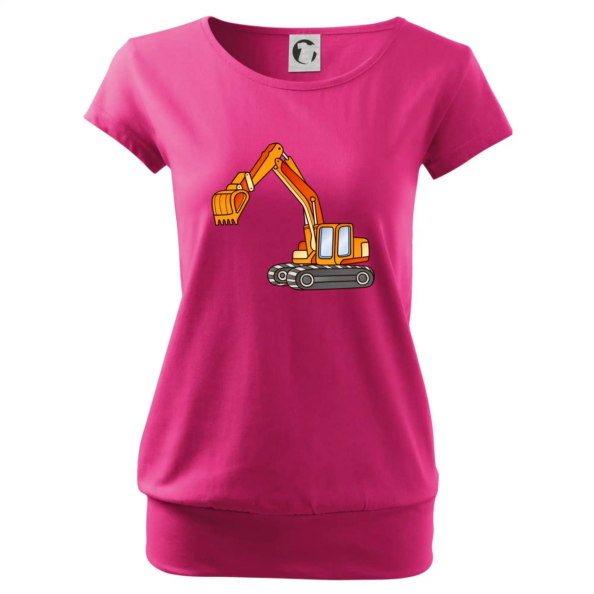 Bager bez nápisu oranžový - Voľné tričko city