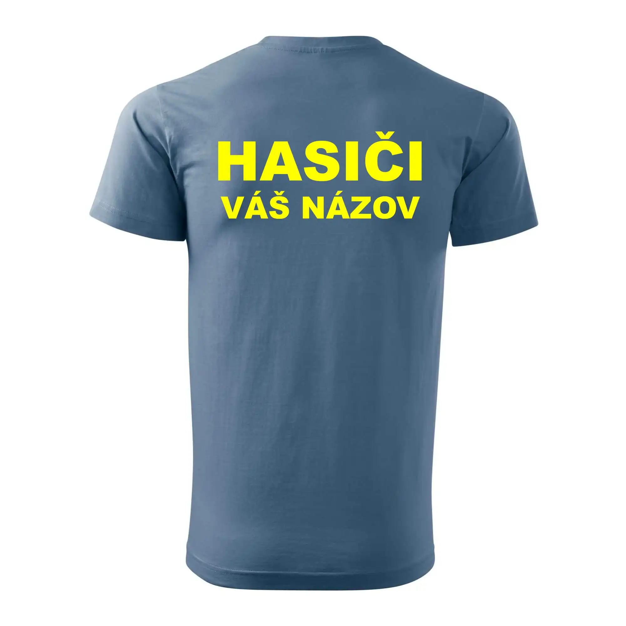 Hasiči - žltý nápis - váš názov zboru