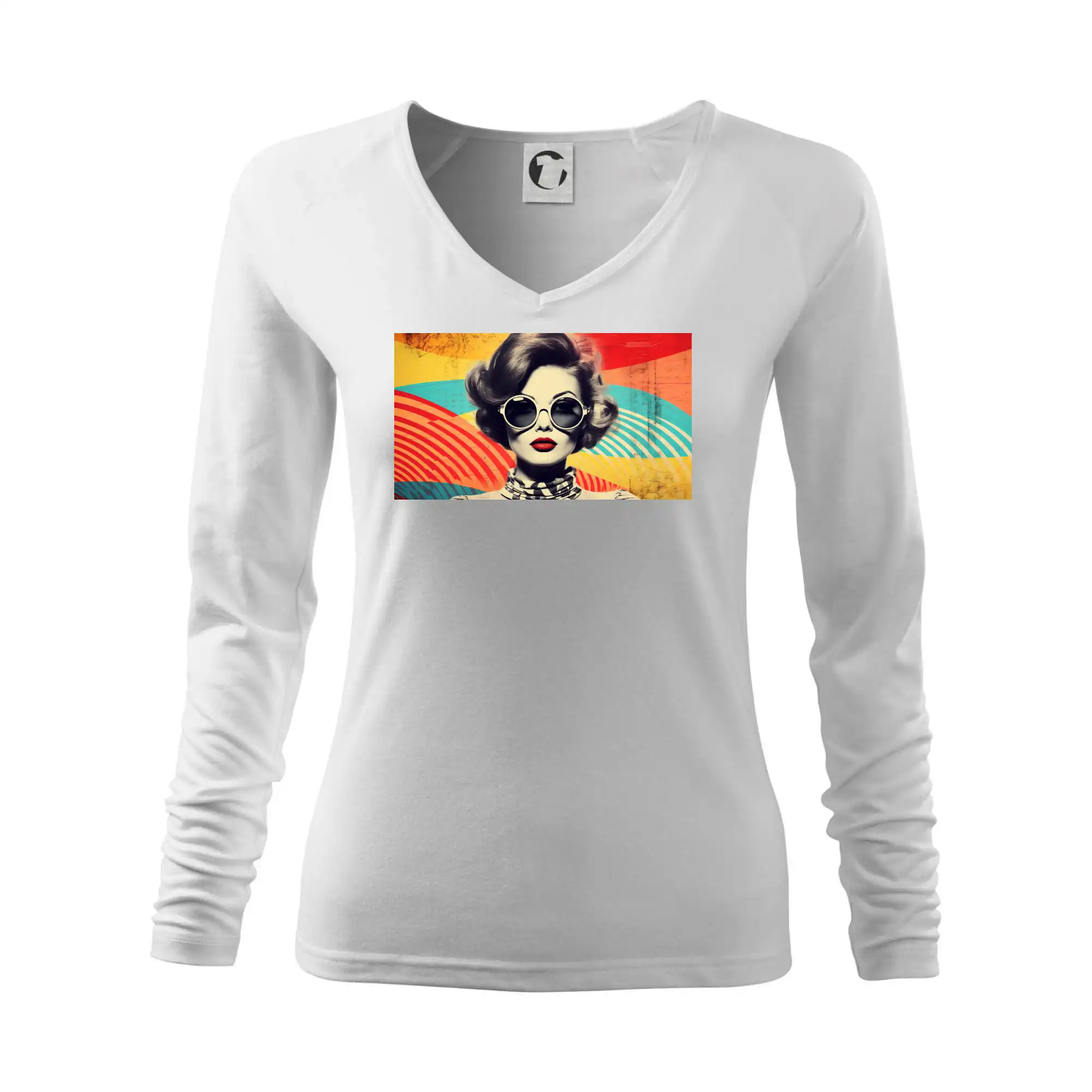 Grafické tričká - Retro žena - Tričko dámske Elegance