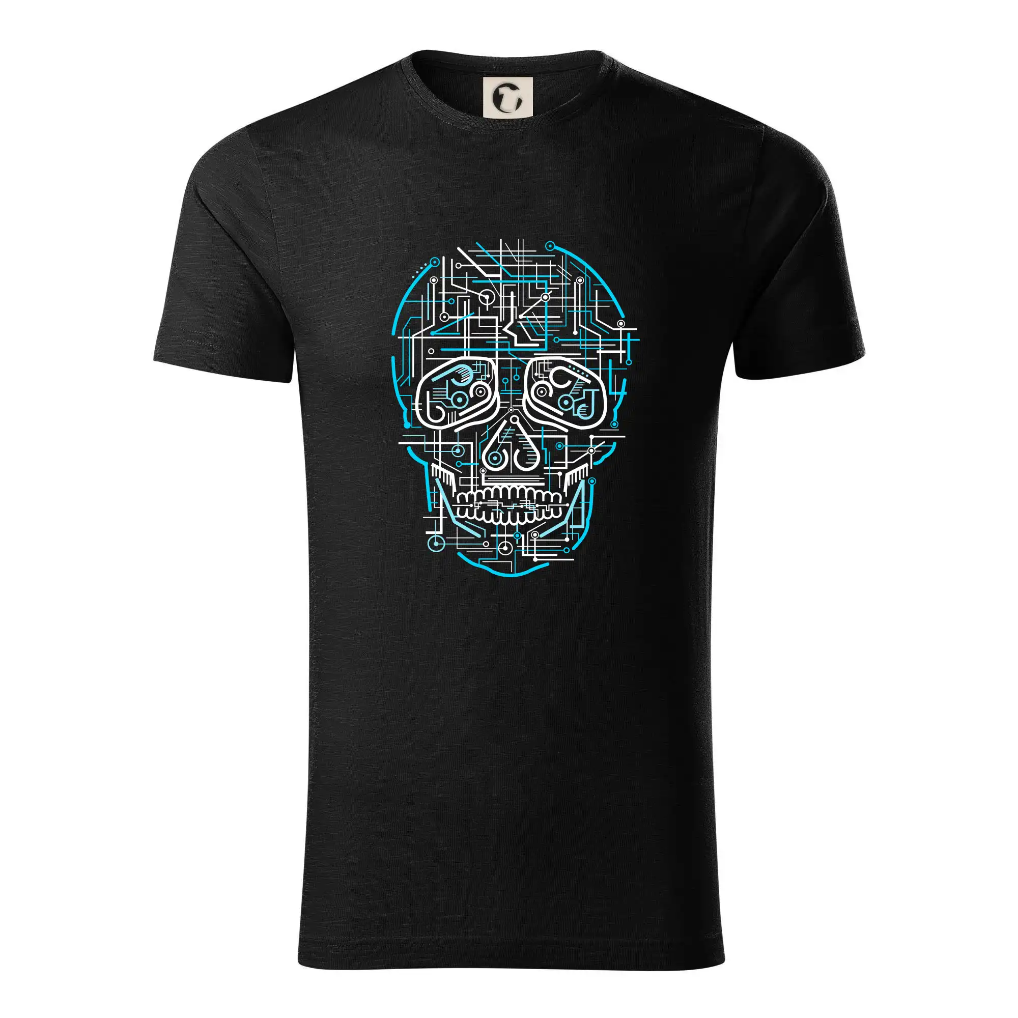 Grafické tričká - Electric Skull - Tričko z organickej bavlny