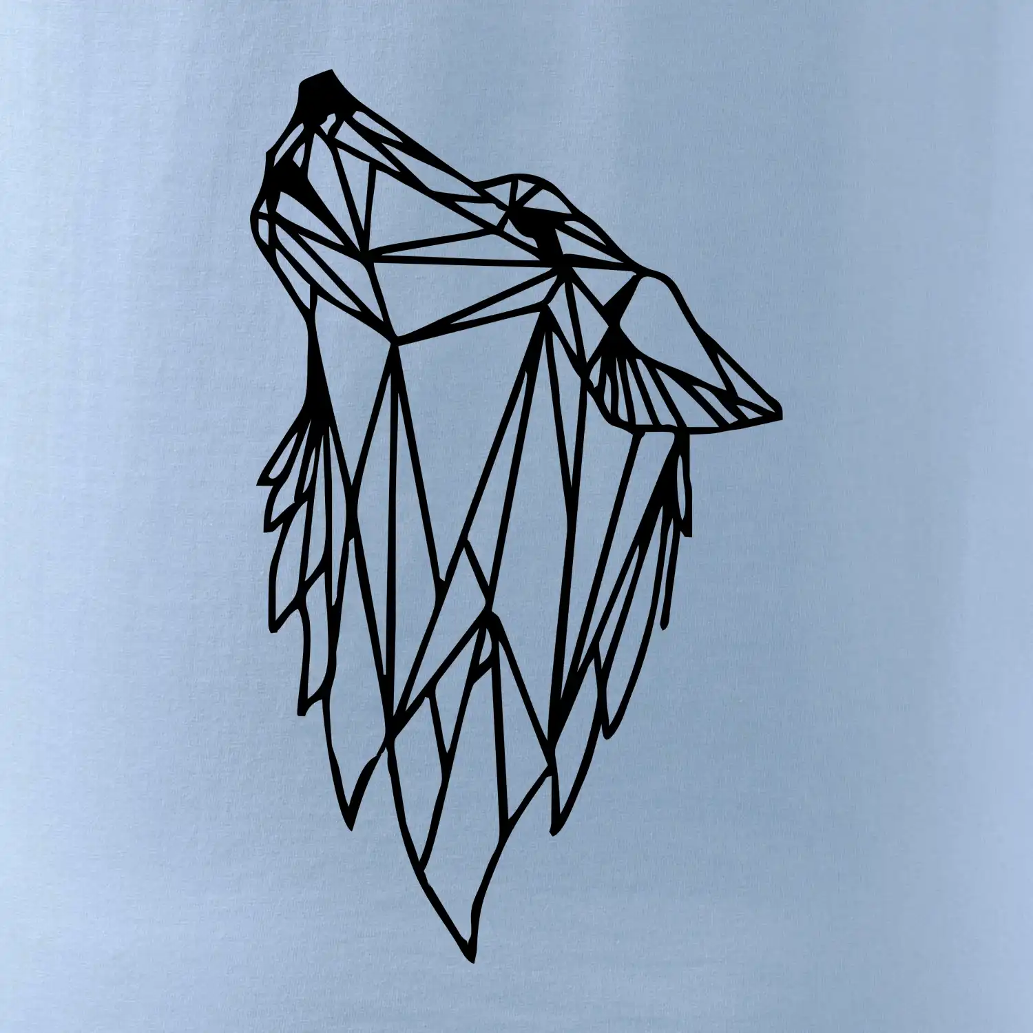 Geometrie - vlk - vyjící