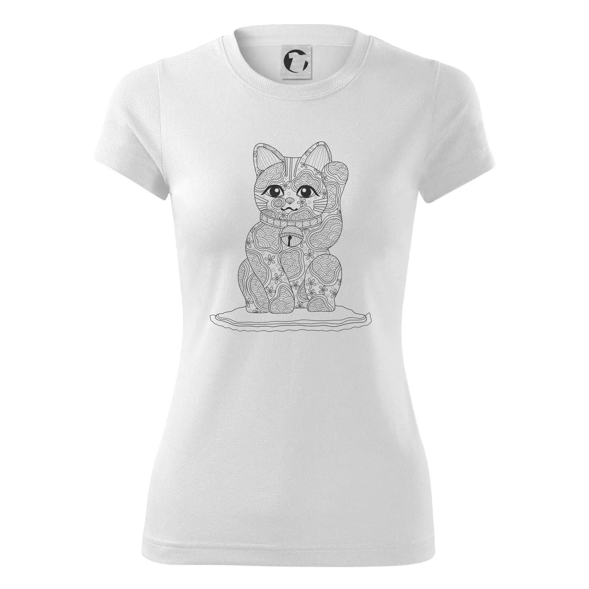 Kočka mávající mandala