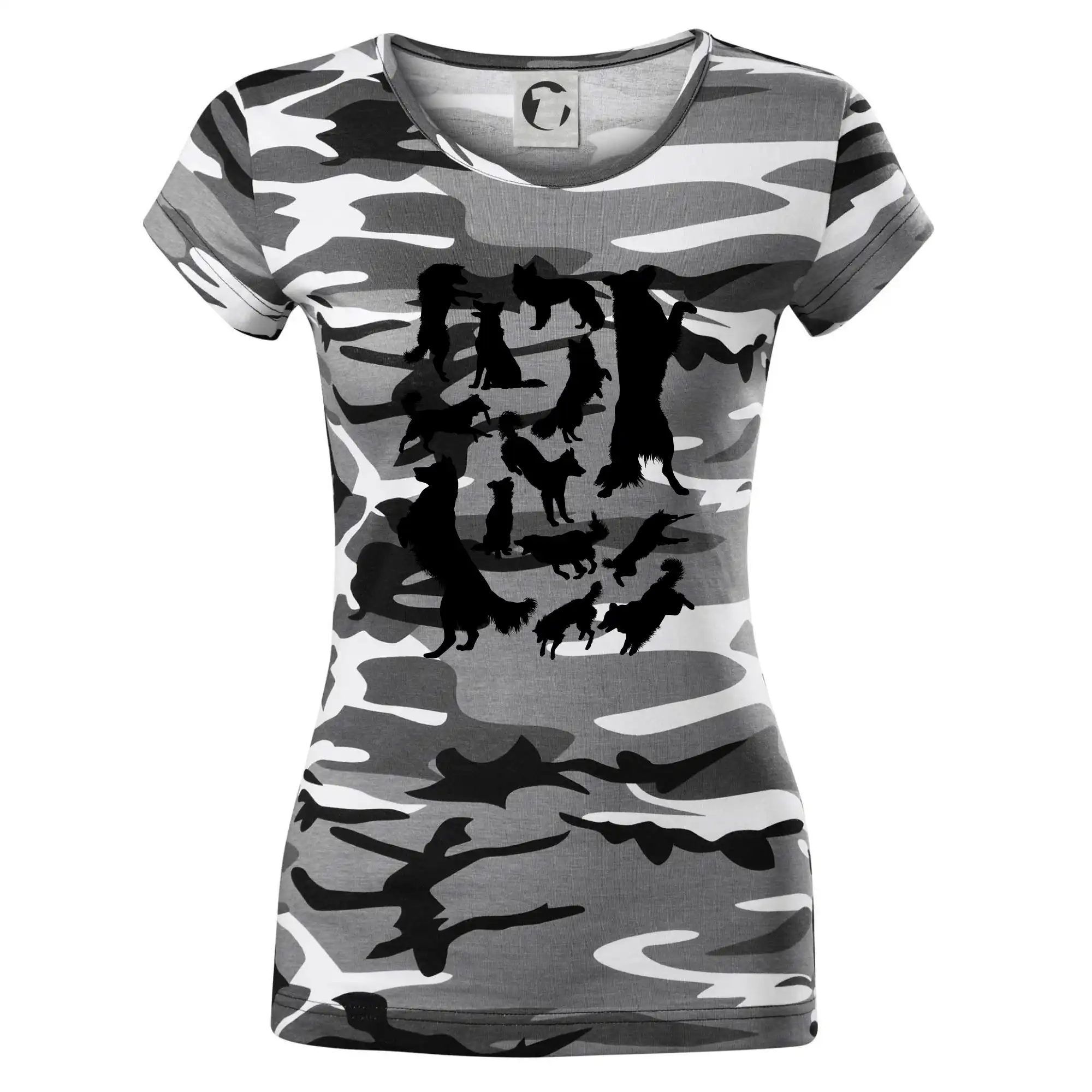 Border kolie siluety