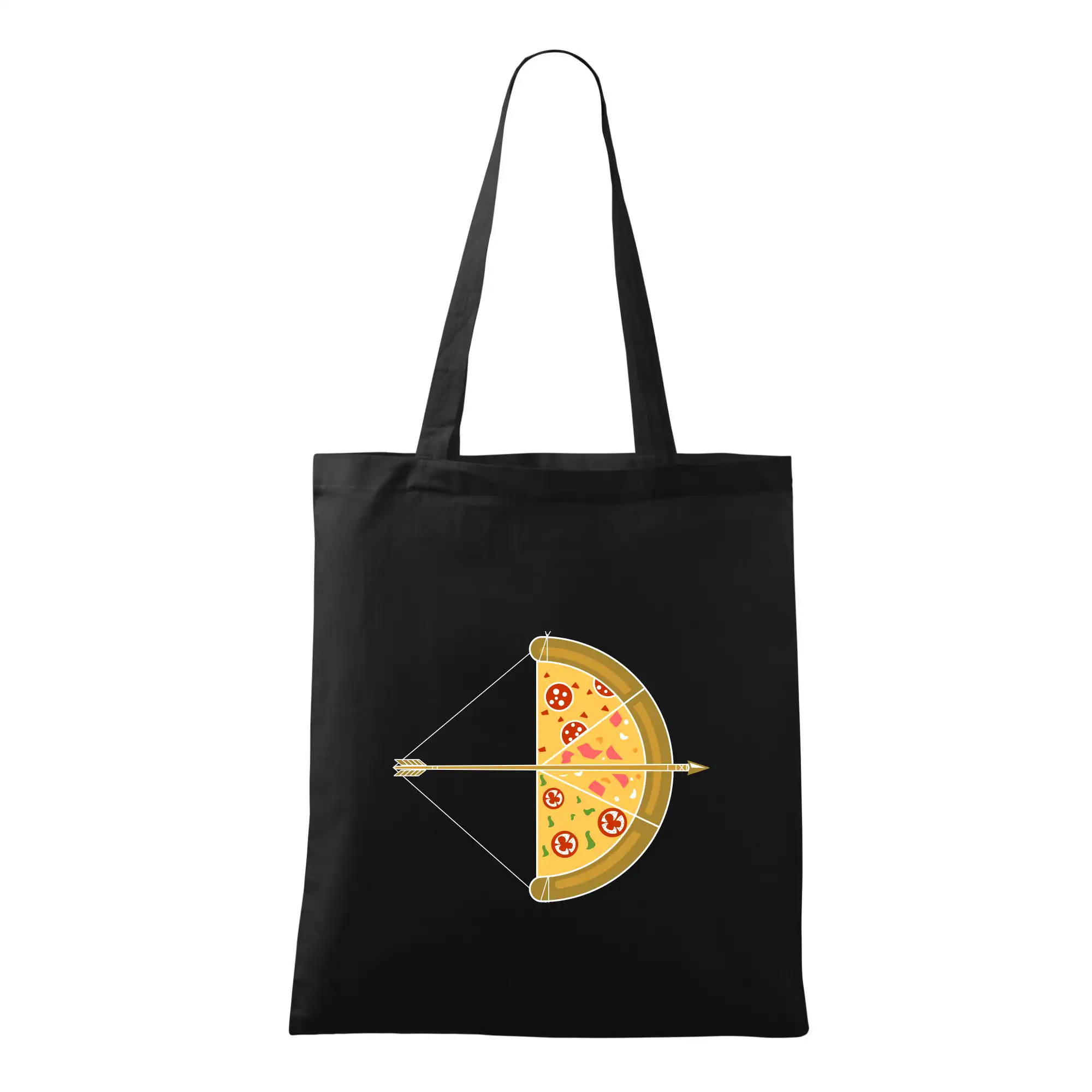 Šíp a pizza - Taška bavlnená