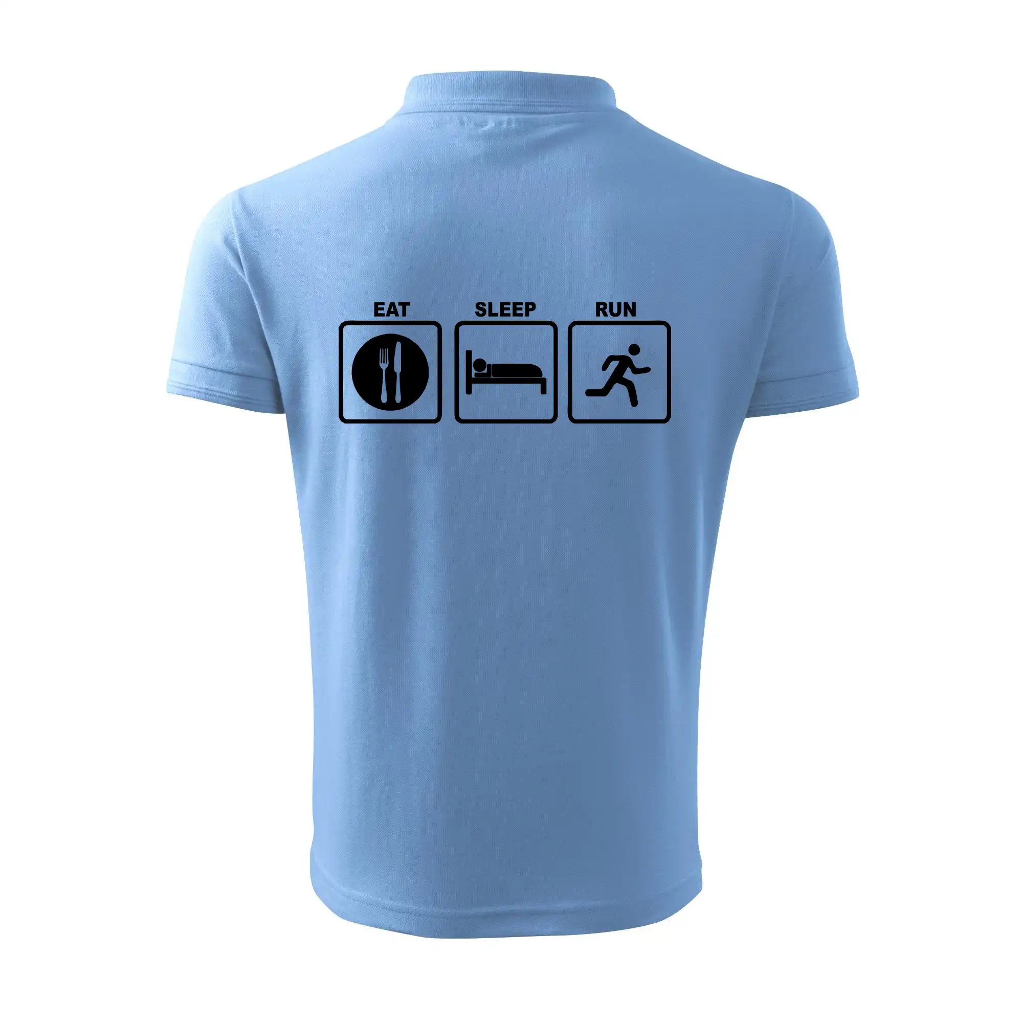 Eat sleep run čtverce