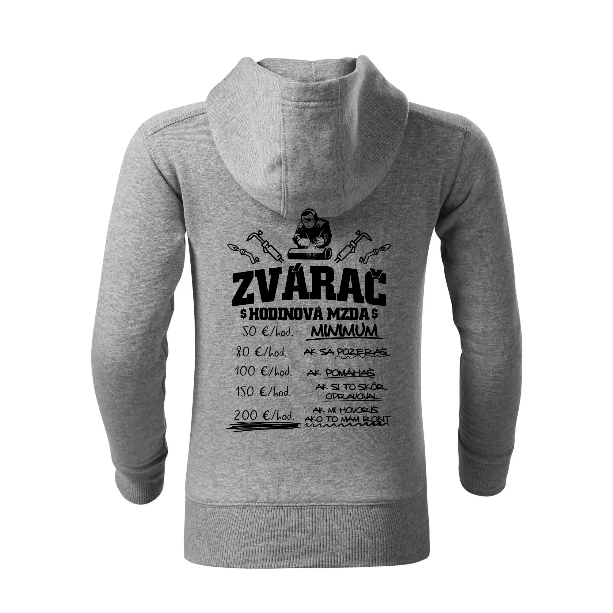 Hodinová mzda zvárač