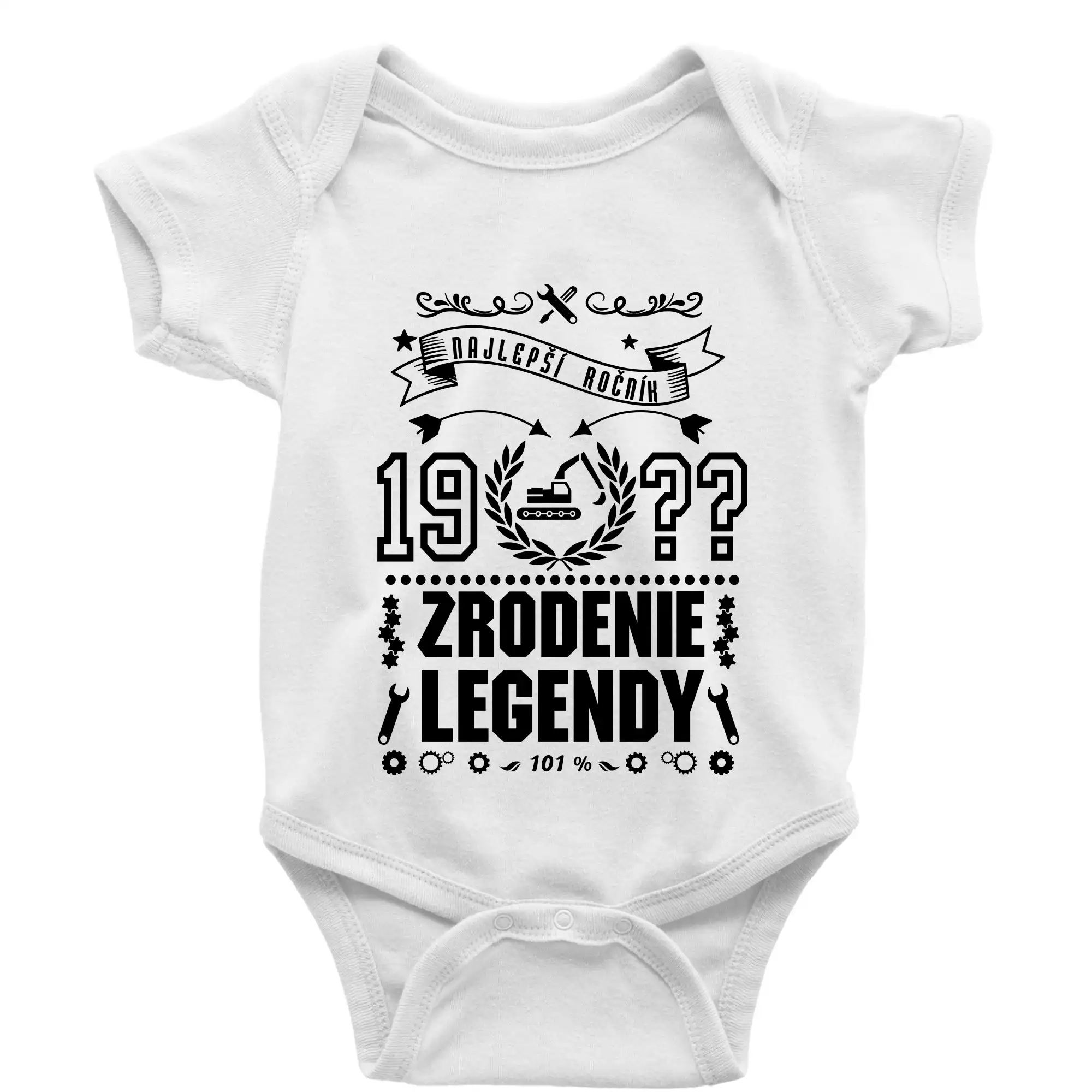 Trička Zrodenie legendy - Zrodenie legendy pre strojníka - Body dojčenské s krátkym rukávom